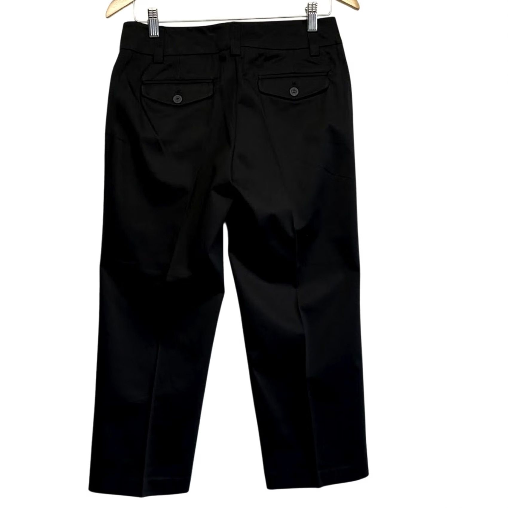Vintage VINTAGE New York & Company Studio Stretch Mid Rise Crop Pants Black NWT 4 Size 27" / US 4 / IT 40 - 2 Thumbnail