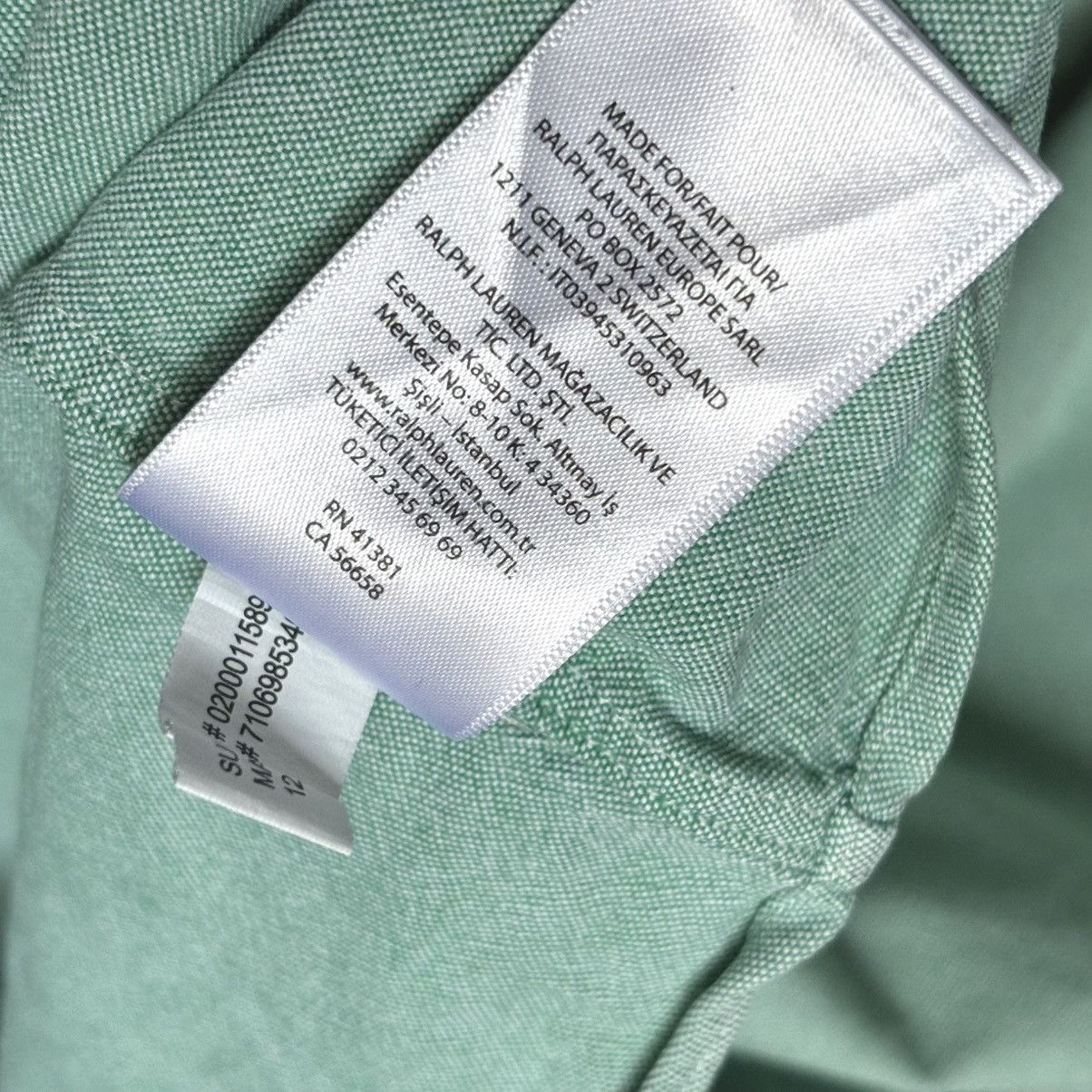 Polo Ralph Lauren Polo Ralph Lauren slim fit stretch Oxford shirt xxl green Size US XXL / EU 58 / 5 - 6 Thumbnail