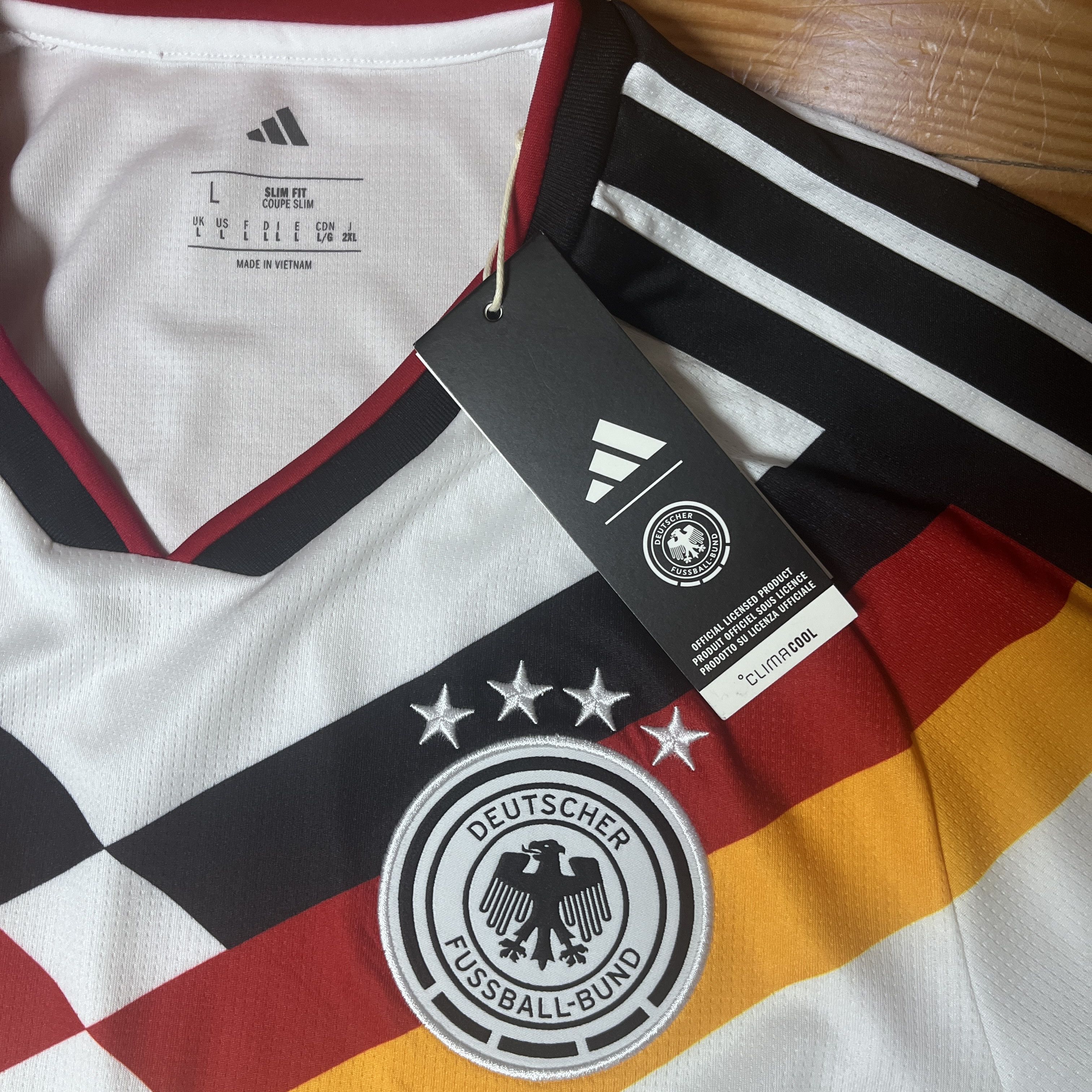 Adidas Official Germany Home Jersey 2024/26 DFB Adidas NWT Size US L / EU 52-54 / 3 - 2 Thumbnail