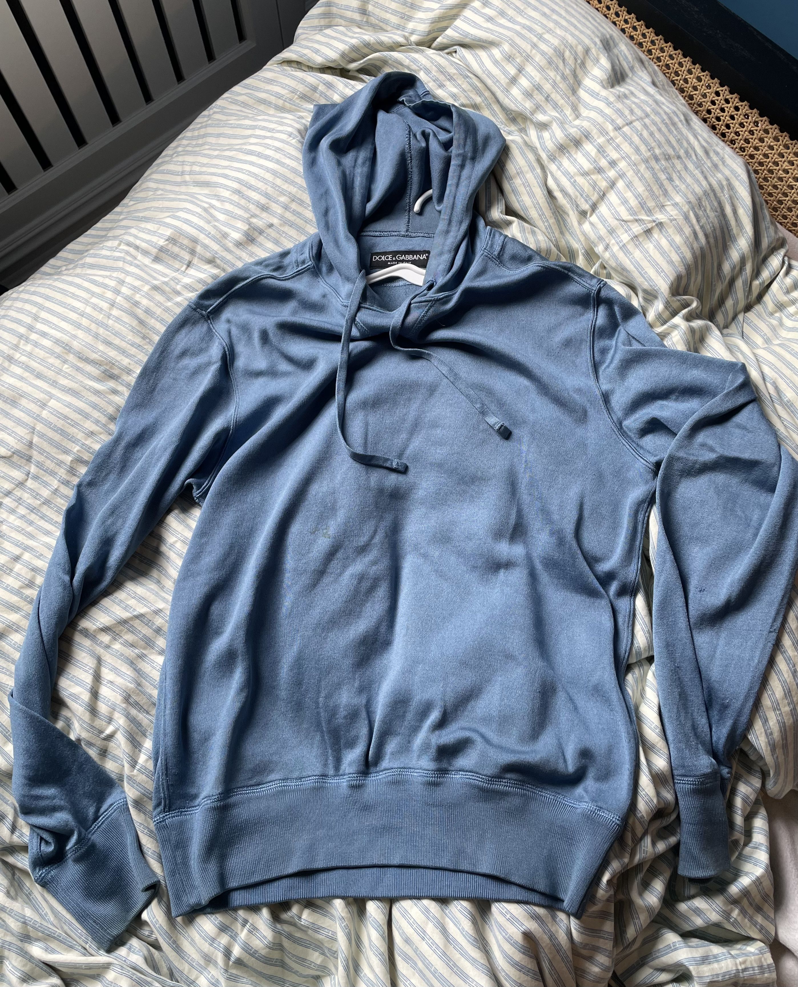 image of Dolce Gabbana Baby Blue Sweatshirt, Men's (Size Small)