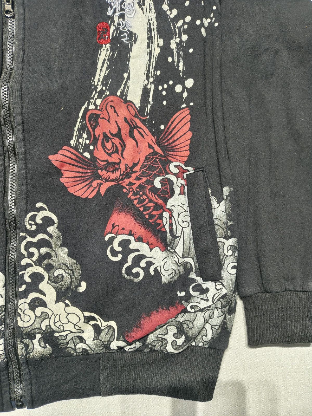 Japanese Brand AOP INANSE PRINT + EMBROIDERED LUCKY KOI FISH JACKET🐟🔥(017) Size US M / EU 48-50 / 2 - 5 Thumbnail