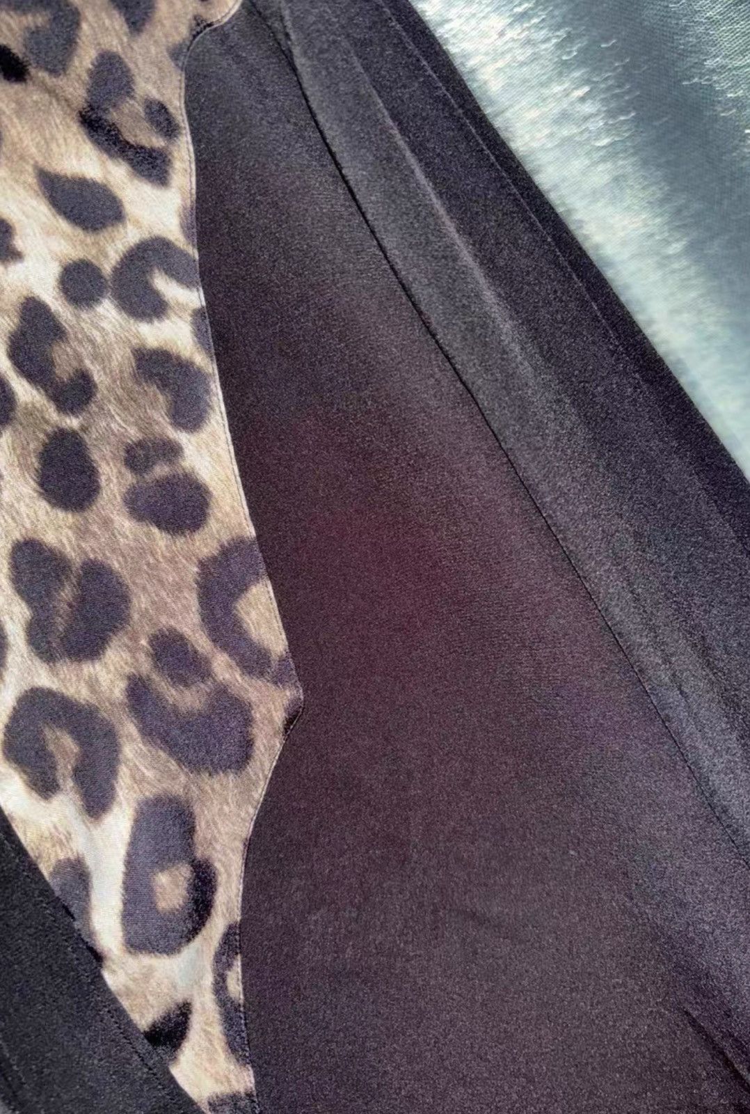 Saint Laurent Paris Saint Laurent SLP 2014FW Leopard Spliced Shirt Size US M / EU 48-50 / 2 - 4 Thumbnail