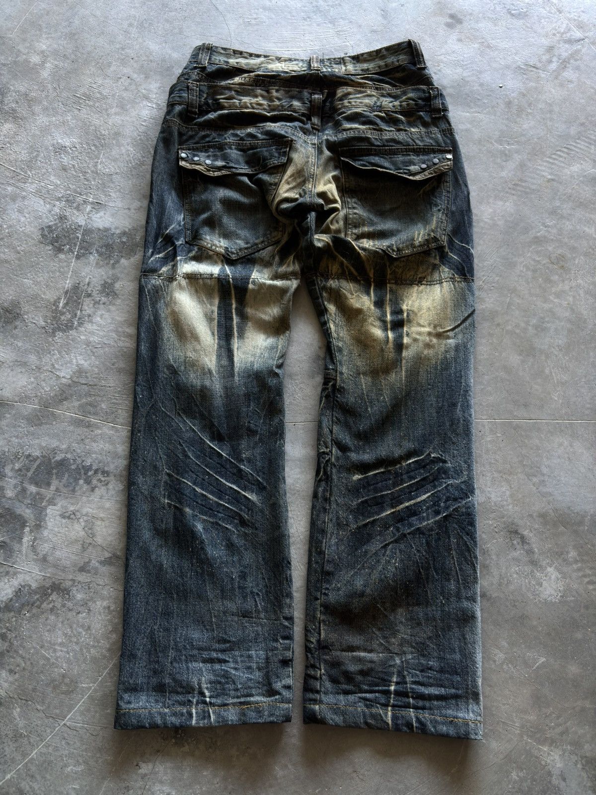 If Six Was Nine PUNK MINISTRY double waist crazy rusty wash japanese mudmax Size US 31 - 13 Thumbnail