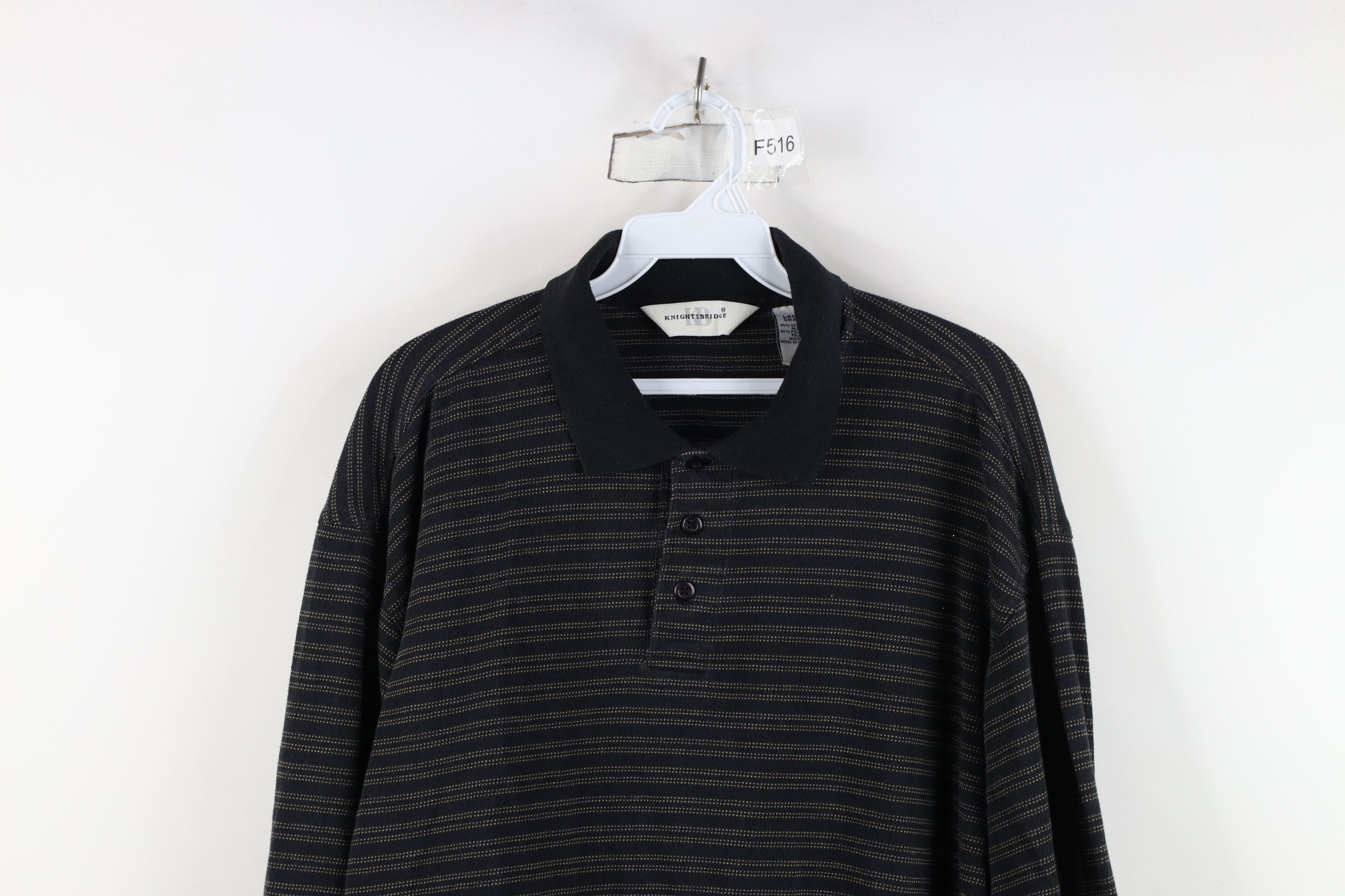 Vintage Vintage 90s Streetwear Knit Collared Pullover Polo Shirt Size US L / EU 52-54 / 3 - 2 Thumbnail