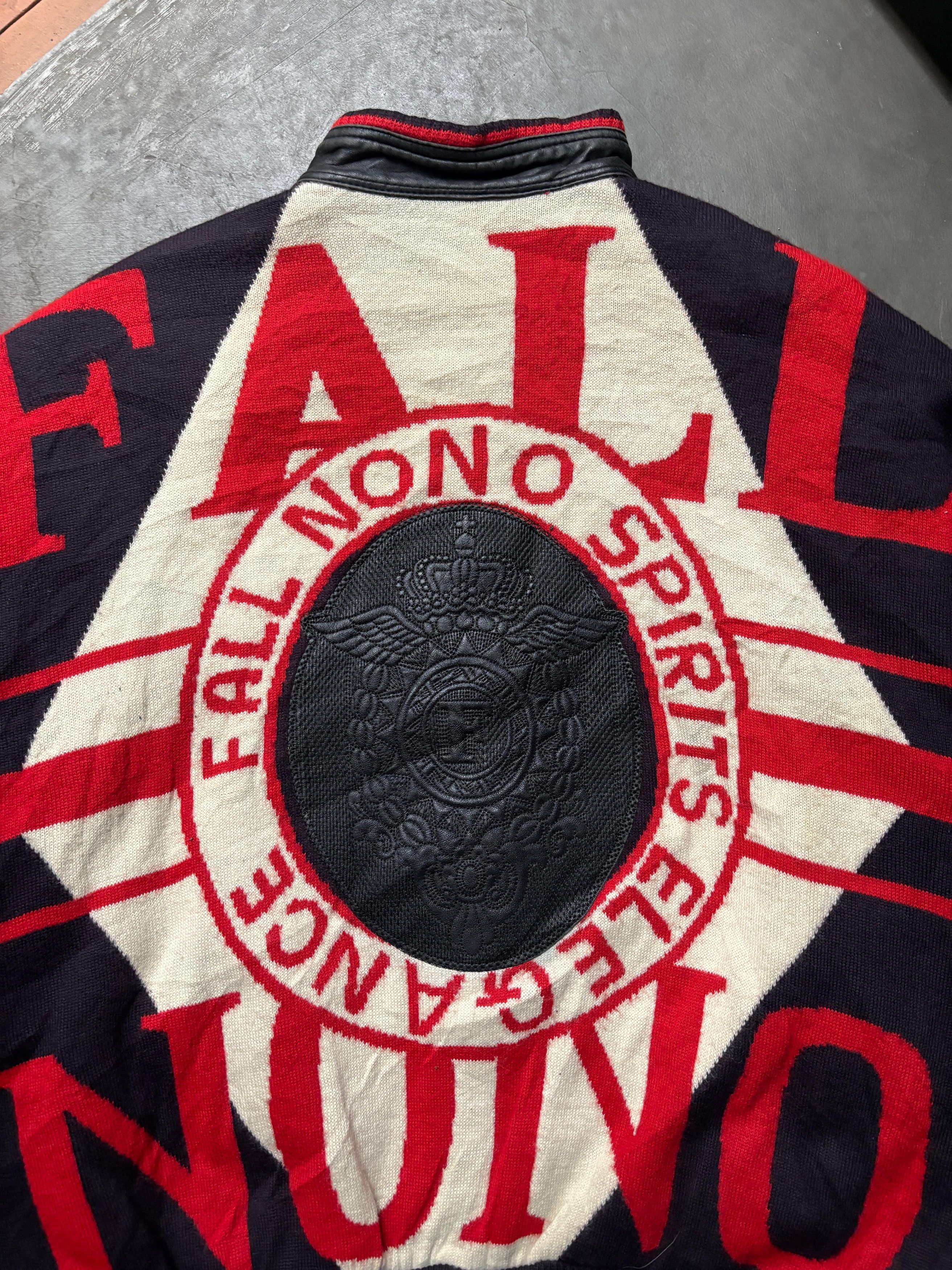Vintage Vtg Varsity woll leather Oillio Fall Nono Spirits Elegance Size US M / EU 48-50 / 2 - 7 Thumbnail