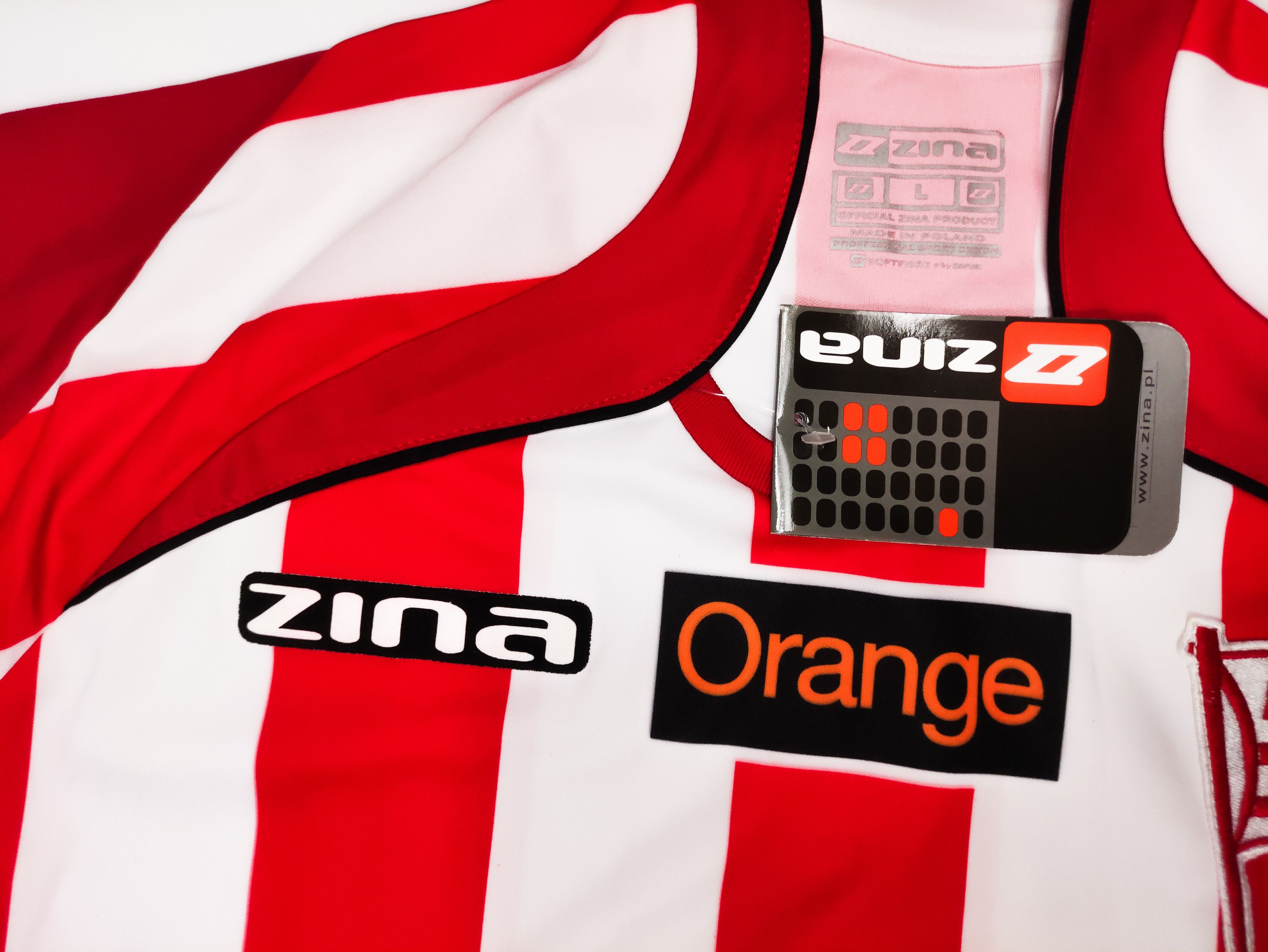 Vintage BNWT KS Cracovia 2007 2008 Zina Home Shirt Kit Jersey Cracow Size US L / EU 52-54 / 3 - 12 Thumbnail