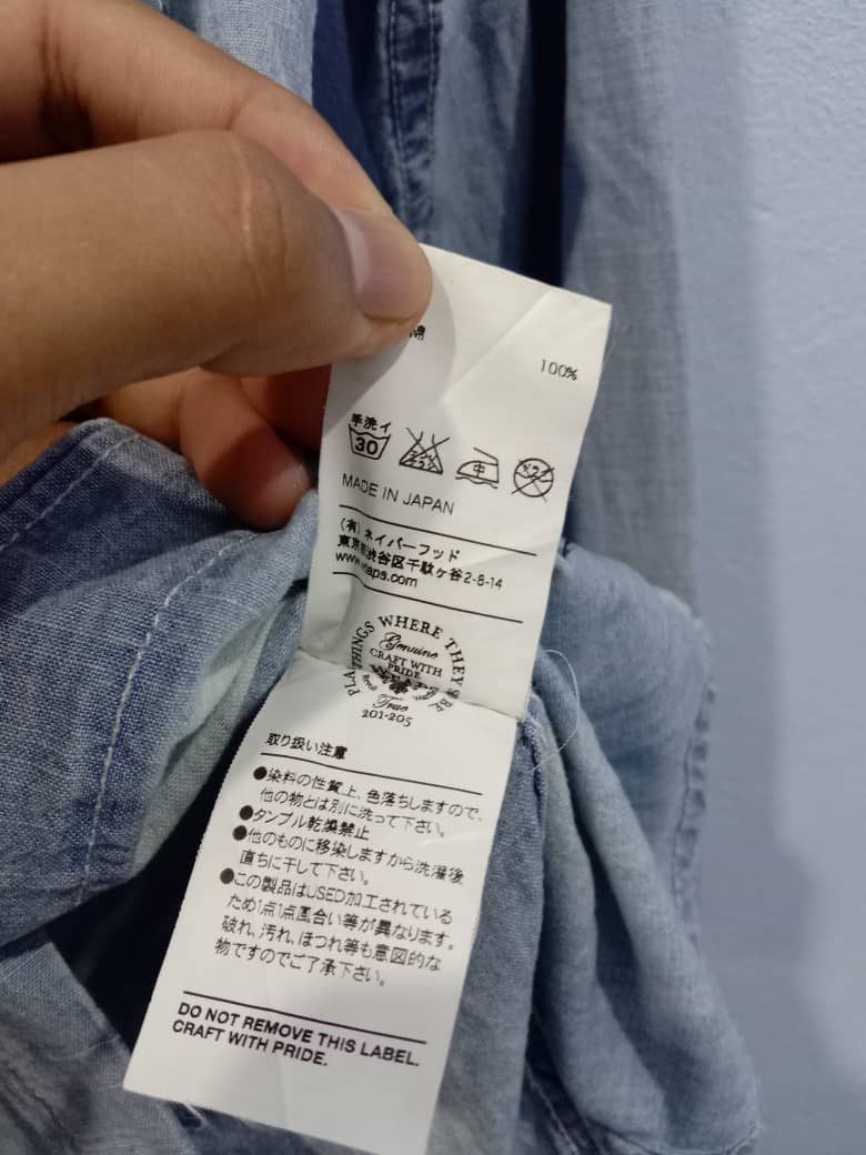 Wtaps WTAPS DENIME CHAMBRAY SHIRT MADE IN JAPAN SMALL SIZE Size US S / EU 44-46 / 1 - 7 Thumbnail