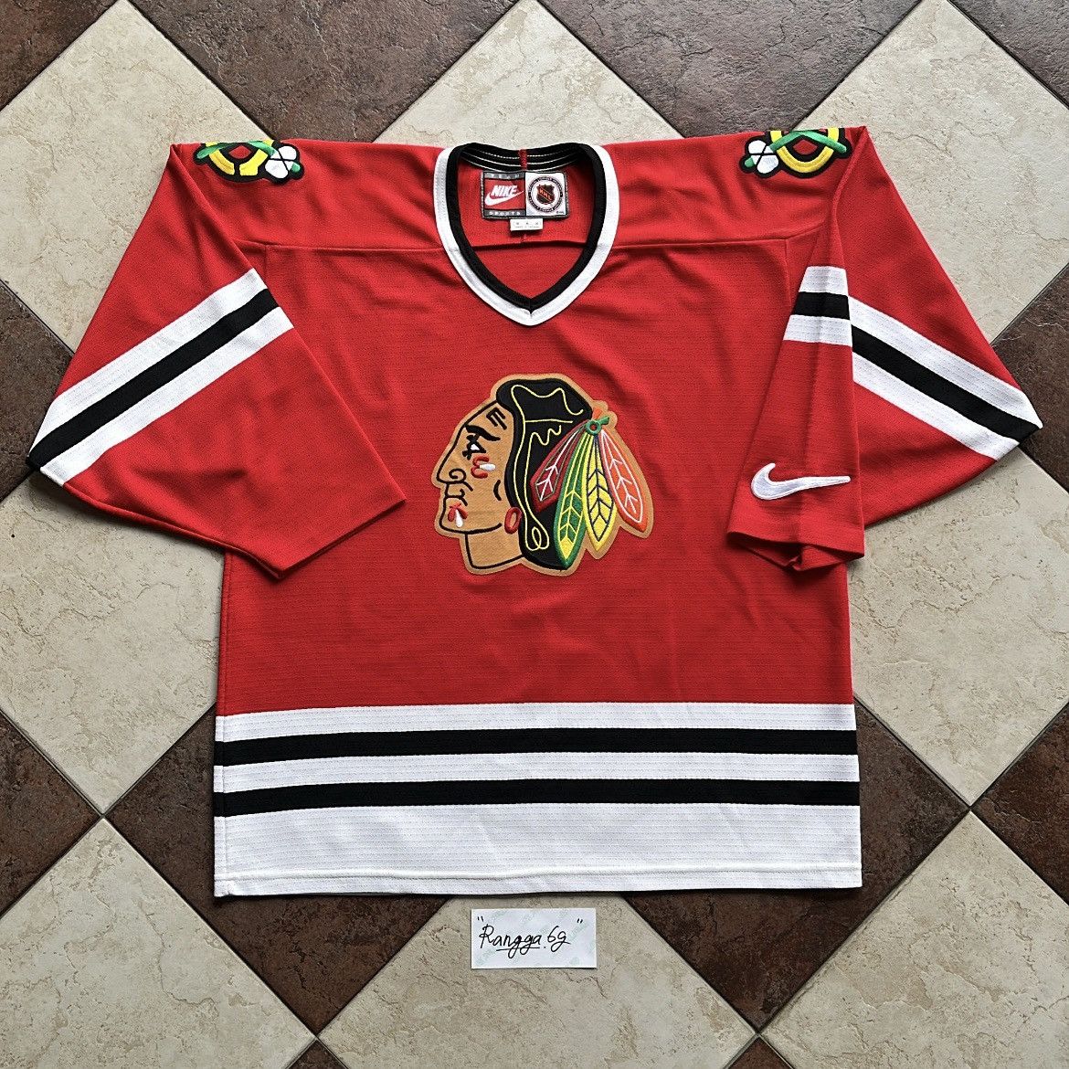 Chicago Blackhawks NHL Nike VINTAGE NIKE X NHL CHICAGO BLACKHAWKS ICE HOCKEY JERSEY Grailed