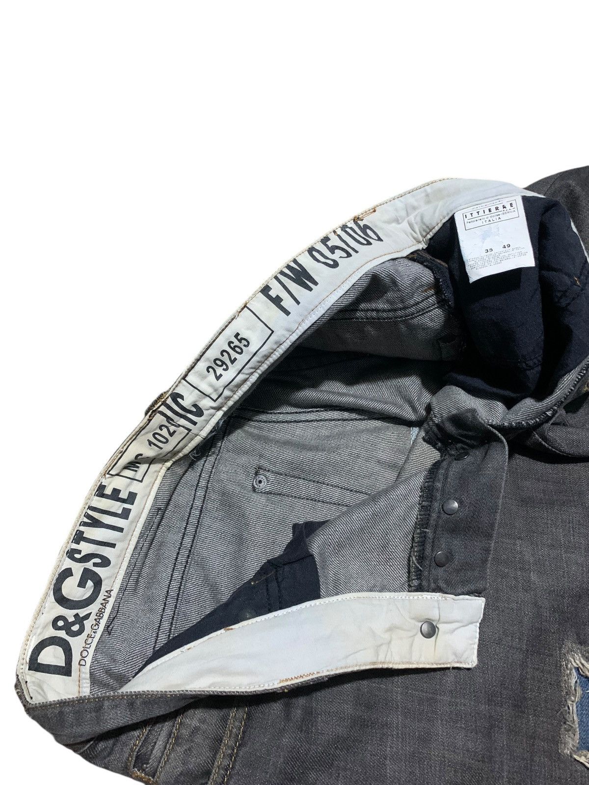 Dolce & Gabbana FW 05/06 Dolce & Gabbana ripped button fly jeans Size US 32 / EU 48 - 13 Thumbnail
