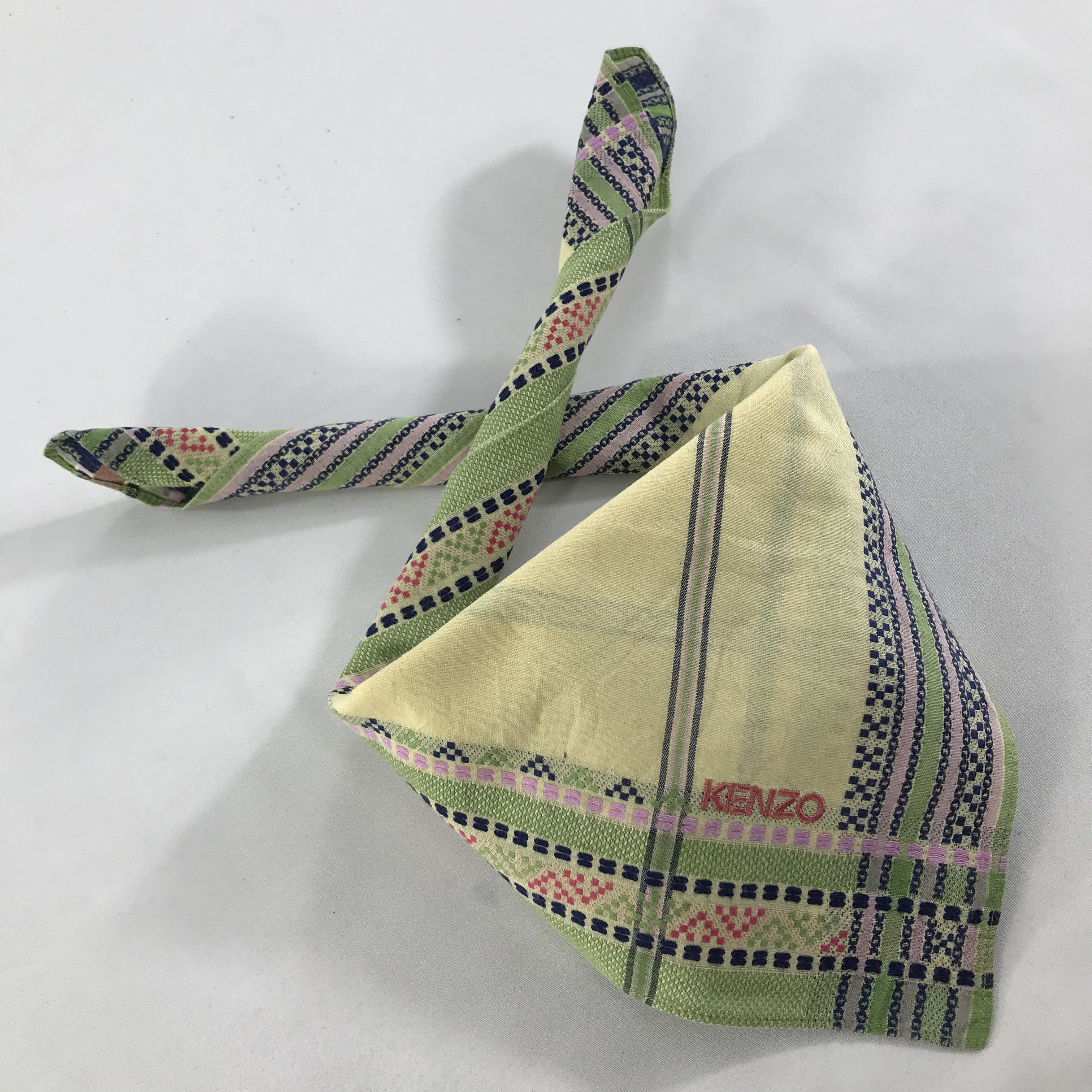 Kenzo × Vintage Kenzo Bandana / Handkerchief / Neckerchief - S1621 Size ONE SIZE - 4 Thumbnail