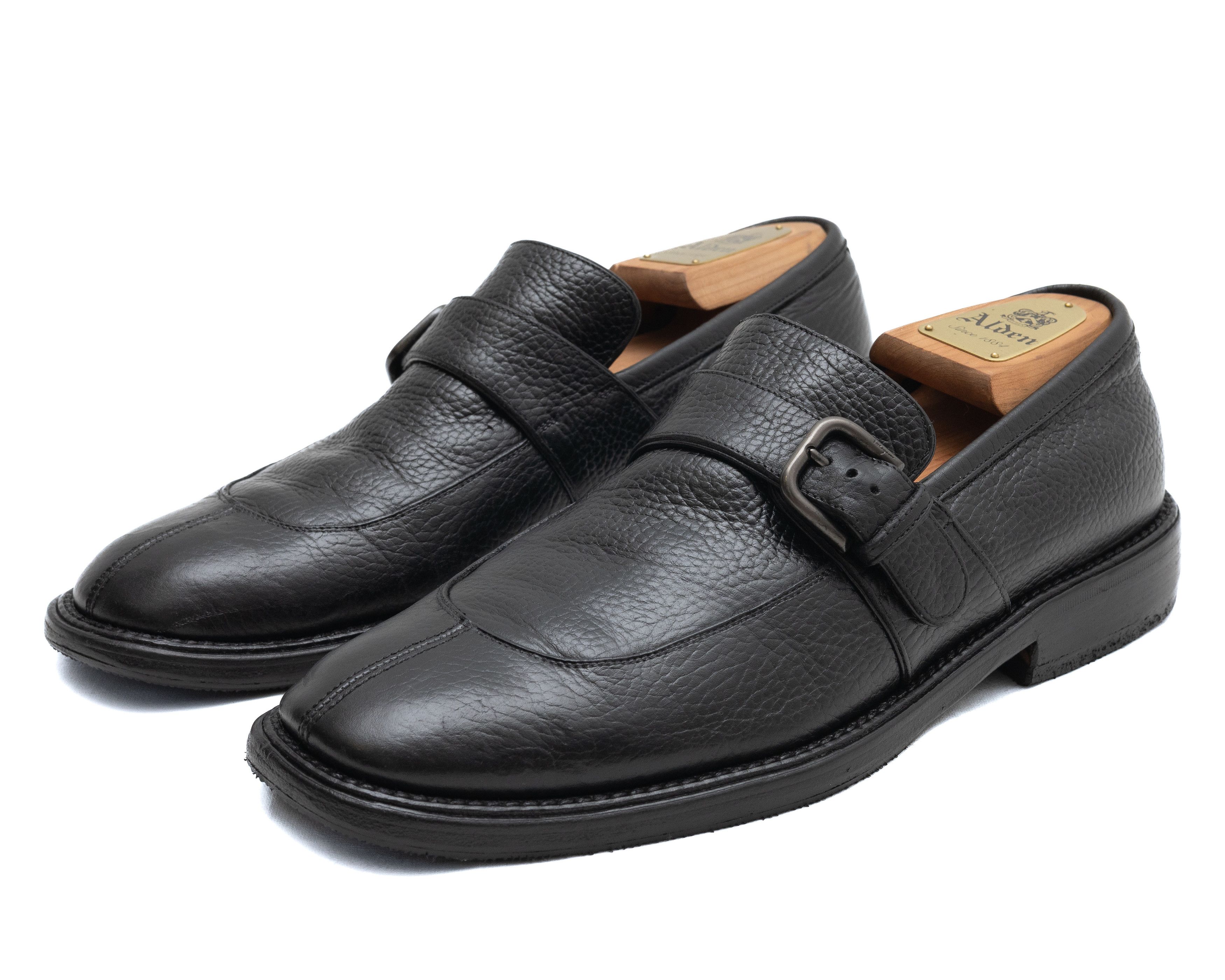 Salvatore Ferragamo SALVATORE FERRAGAMO Vintage Grained Leather Monks Size US 8.5 / EU 41-42 - 1 Thumbnail