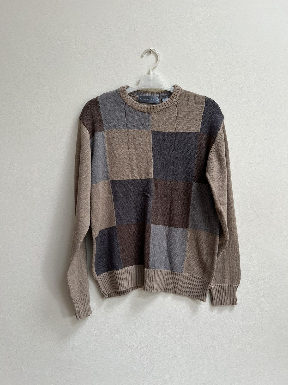 Oscar De La Renta Oscar de la renta cotton beige knitted sweater Size US M / EU 48-50 / 2 - 1 Thumbnail