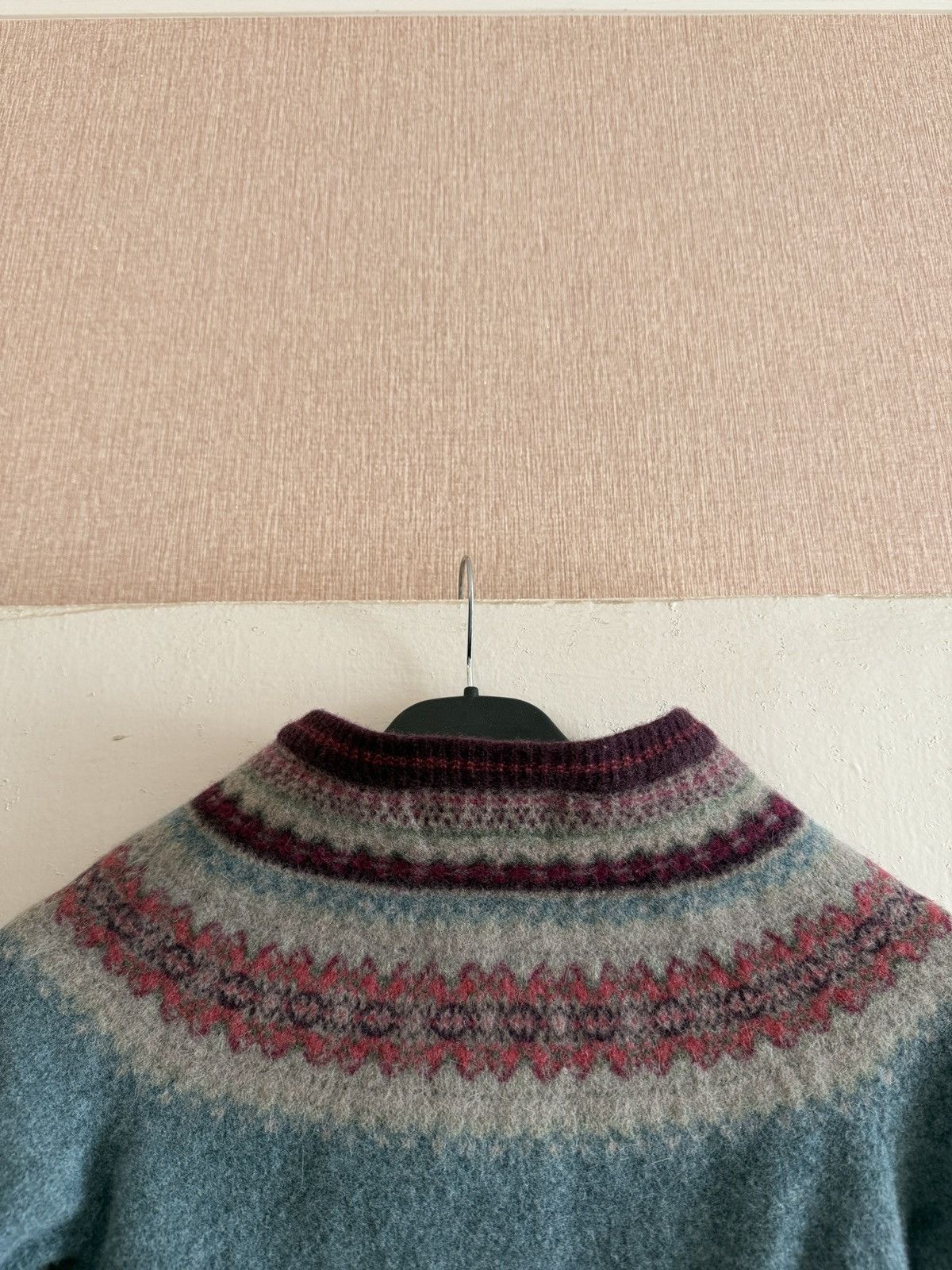 Other Vintage Eribe of Scotland Alpine Women’s Cardigan Old Rose Size S / US 4 / IT 40 - 13 Thumbnail
