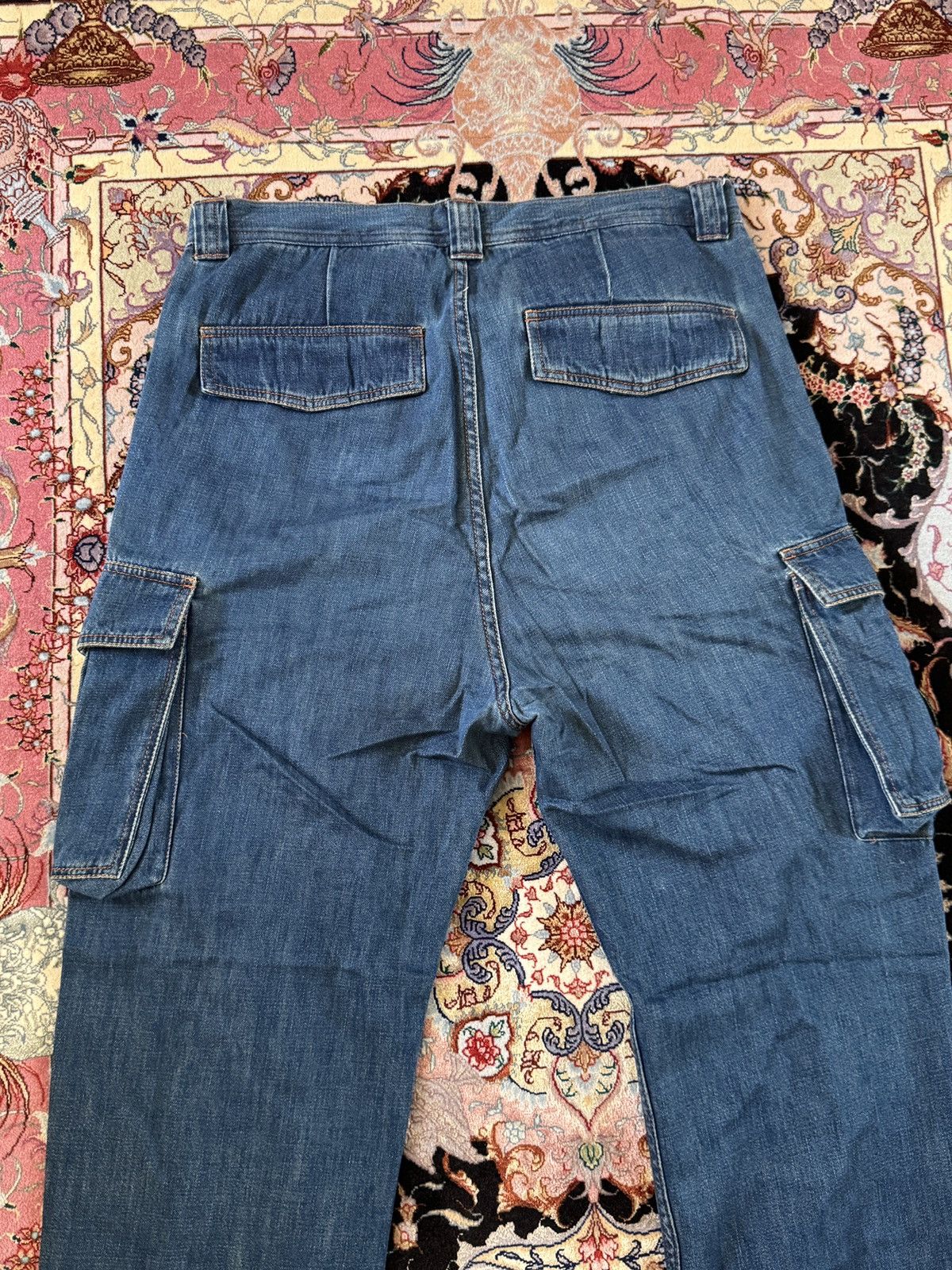 Acne Studios Acne Studios Bla Konst Denim Cargo Pants Size US 33 - 3 Thumbnail