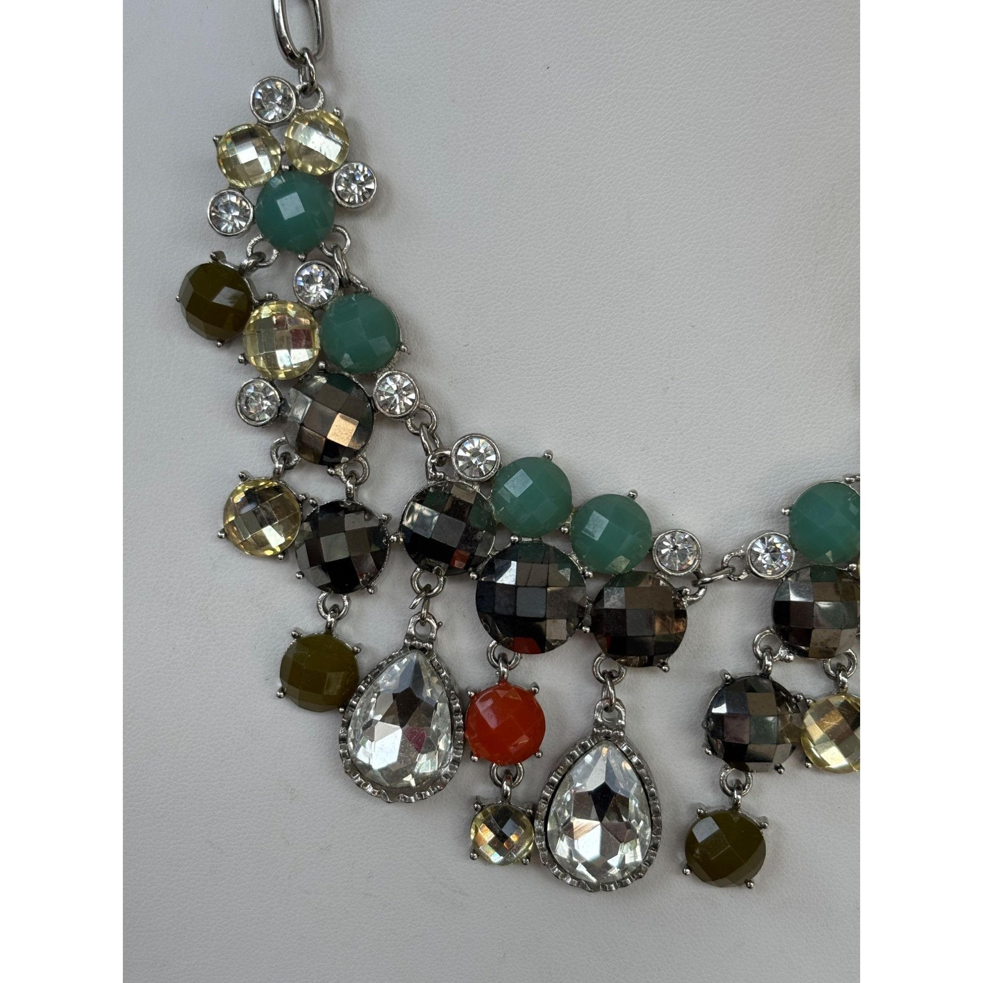 Other Statement Silver-Tone Necklace With Multicolor Beads & Cryst Size ONE SIZE - 8 Thumbnail