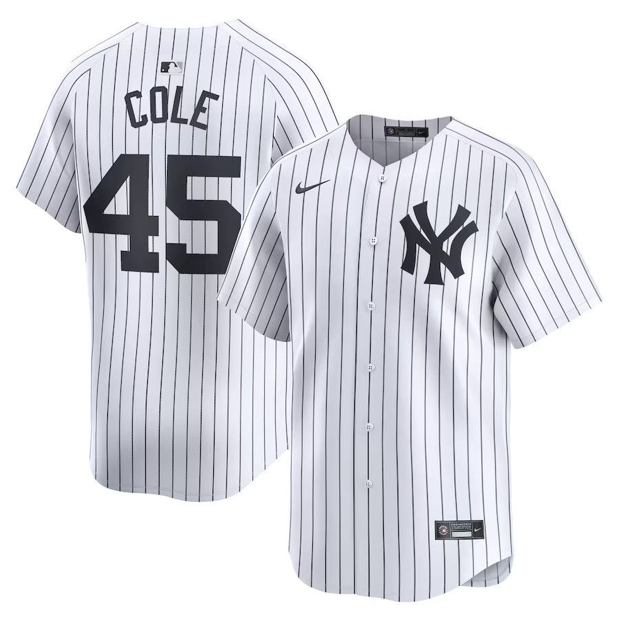 Nike Gerrit Cole New York Yankees Nike Home Player Jersey Size US XL / EU 56 / 4 - 3 Thumbnail