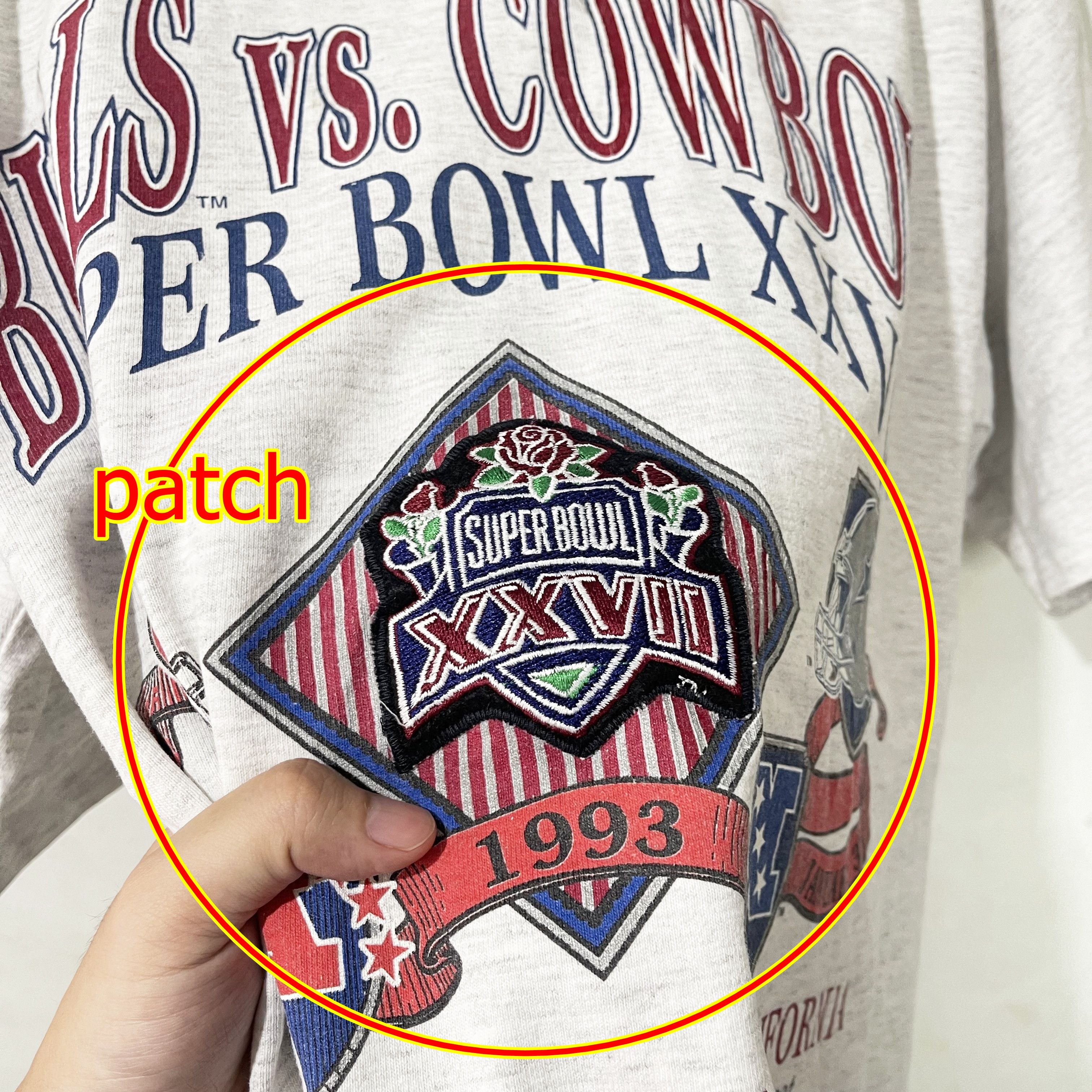NFL Vintage 1993 Bills vs Cowboys NFL Super Bowl XXVII T-Shirt Size US L / EU 52-54 / 3 - 2 Thumbnail