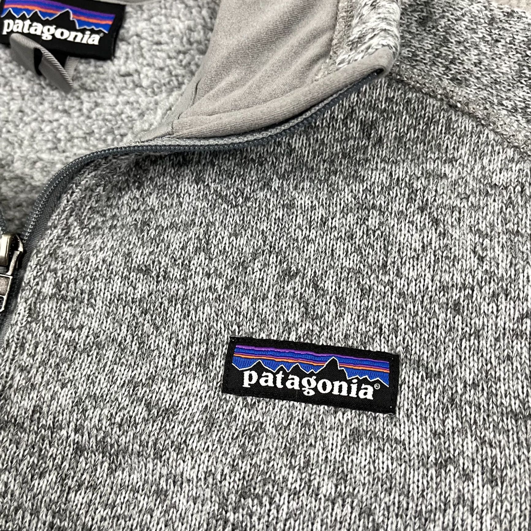 Patagonia Patagonia Sweater Women Large Gray Fleece 1/4 Zip Pullover Preppy Size L / US 10 / IT 46 - 3 Thumbnail