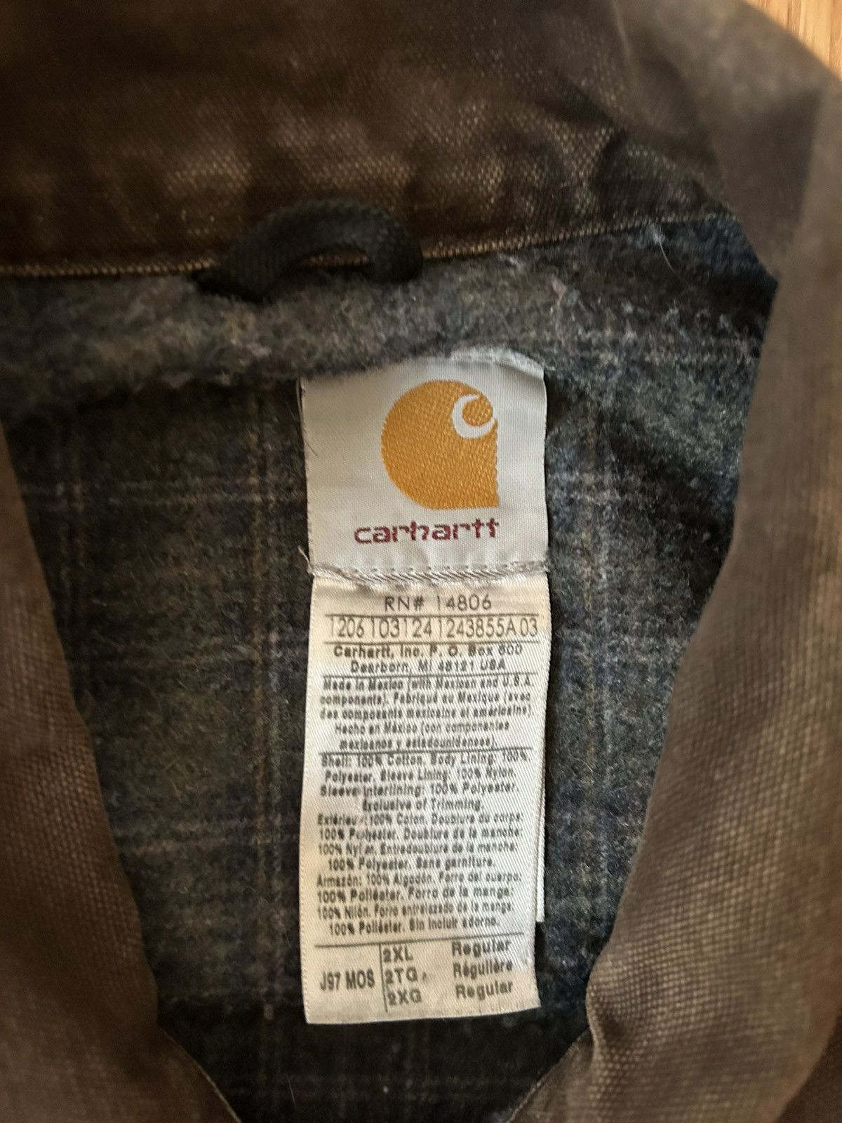 Carhartt × Vintage Carhart jacket, J97 MOS, faded green moss, 2XL Size US XXL / EU 58 / 5 - 3 Thumbnail