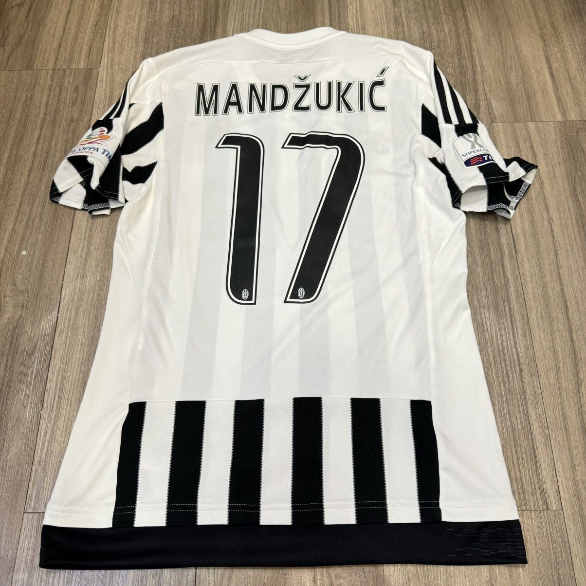 Adidas Juventus 15/16 supercoppa final shirt #17 Mandzukic Size US S / EU 44-46 / 1 - 2 Thumbnail