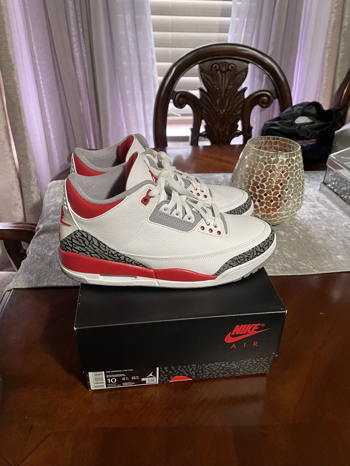 Jordan Brand Air Jordan 3 Fire Red Size US 10 / EU 43 - 3 Thumbnail