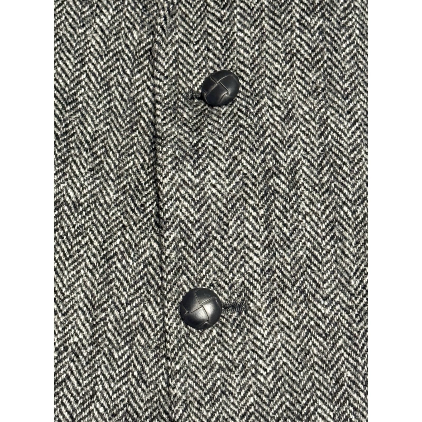 Jos. A. Bank Jos. A. Bank Blazer Mens 48R Gray Herringbone Tweed Wool Sport Coat Size 48R - 5 Thumbnail