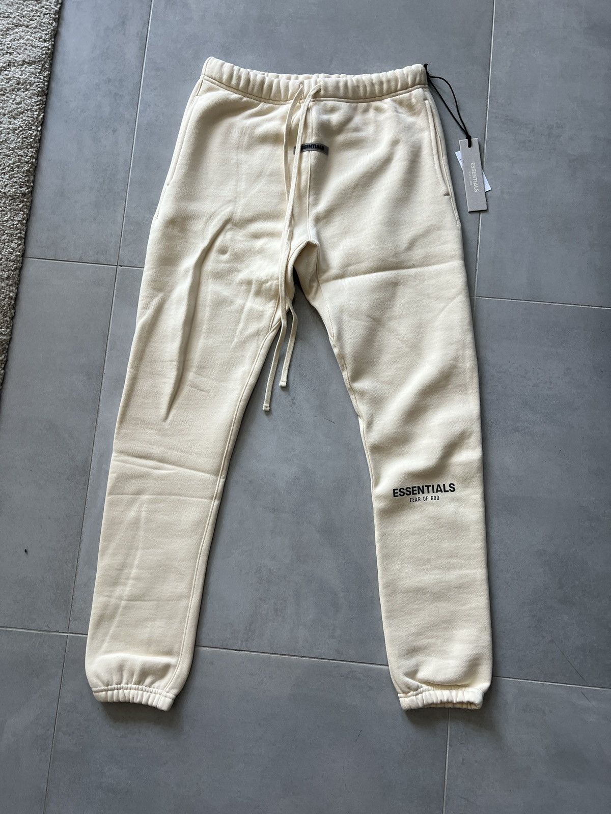 Pre-owned Essentials Fog  Cream Sweatpants In Sand