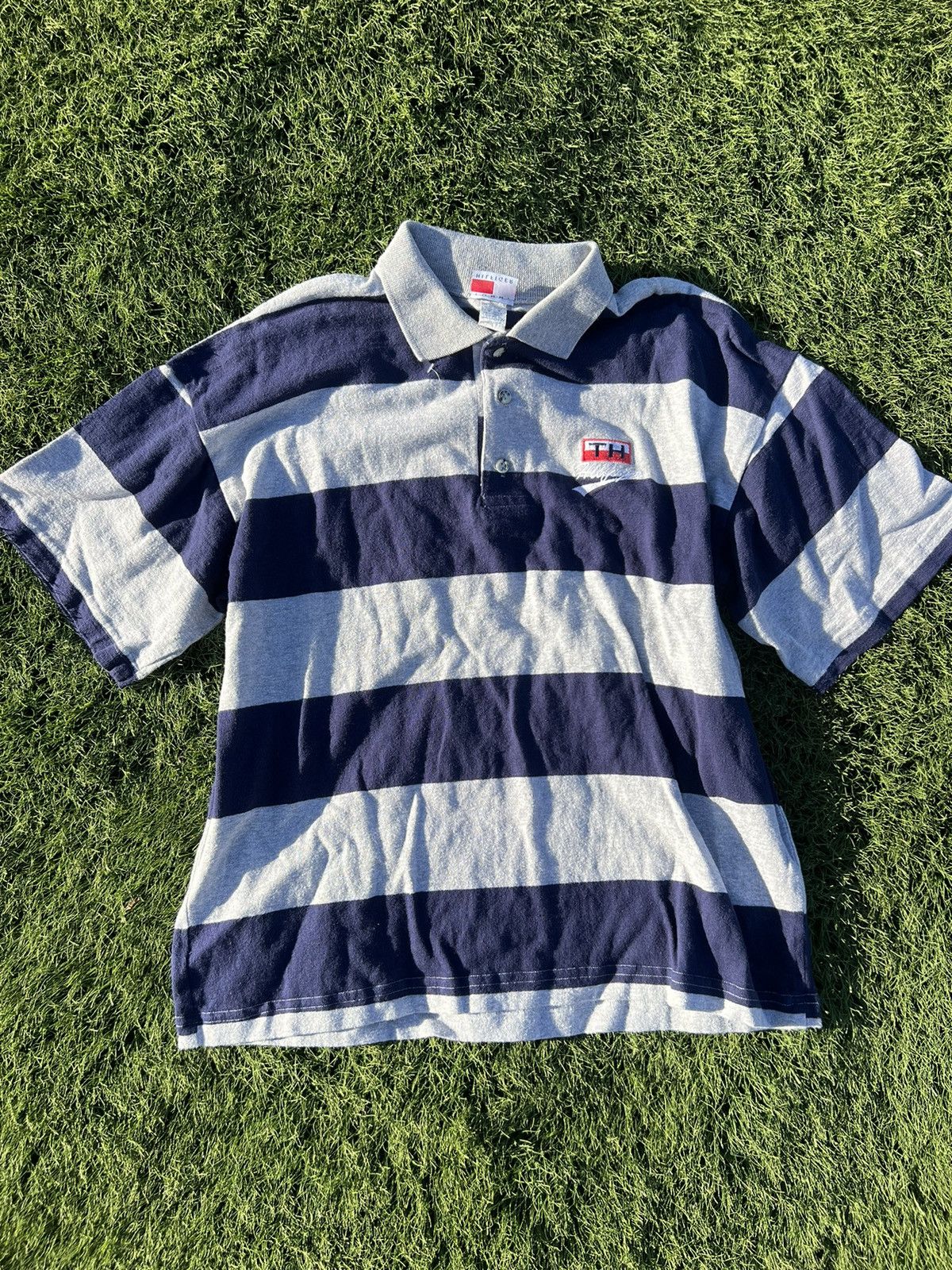 Tommy Hilfiger × Vintage Vintage Tommy polo Size US L / EU 52-54 / 3 - 1 Thumbnail