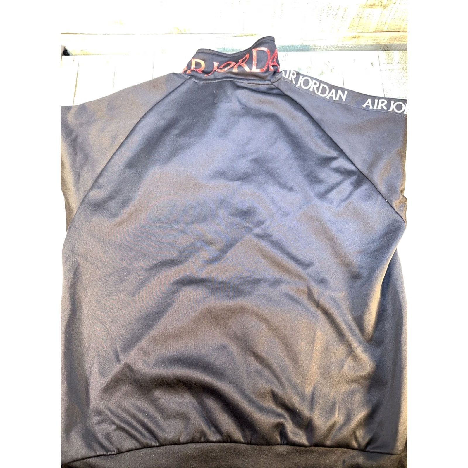 Jordan Brand VINTAGE Air Jordan Track Jacket Men XL Black Red Jumpman Full Zip Logo 90s 2000s Size US XL / EU 56 / 4 - 4 Thumbnail