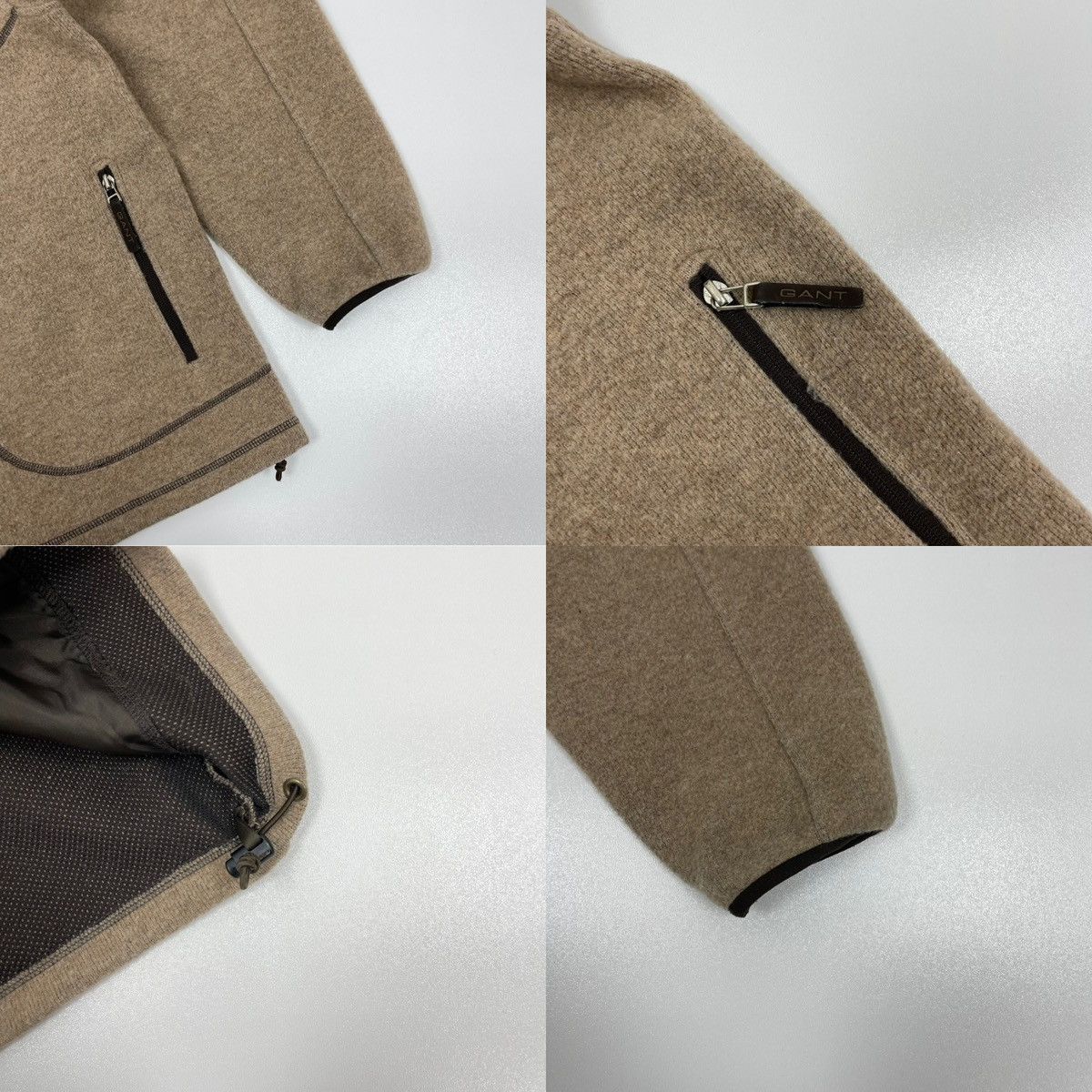 Gant Gant Wool Fleece Vintage Jacket Brown Size US XL / EU 56 / 4 - 6 Thumbnail