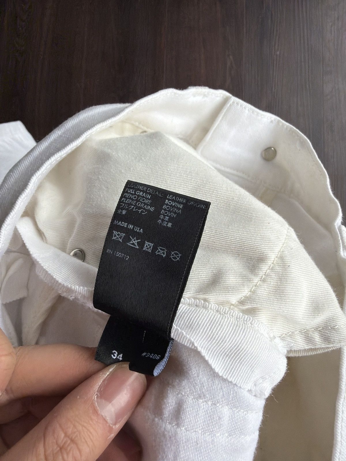 Amiri Amiri All White Patch MX1 Size US 34 / EU 50 - 5 Thumbnail