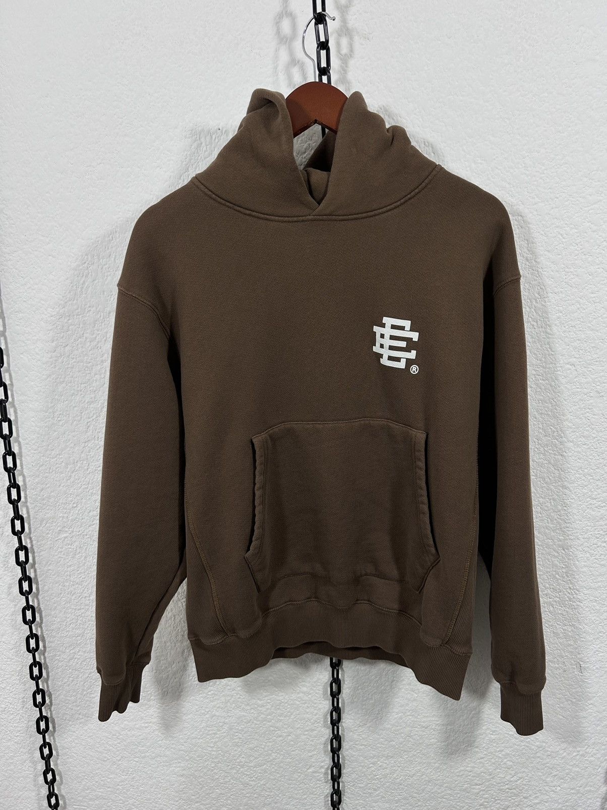 image of Eric Emanuel Hoodie Brown, Men's (Size Small)