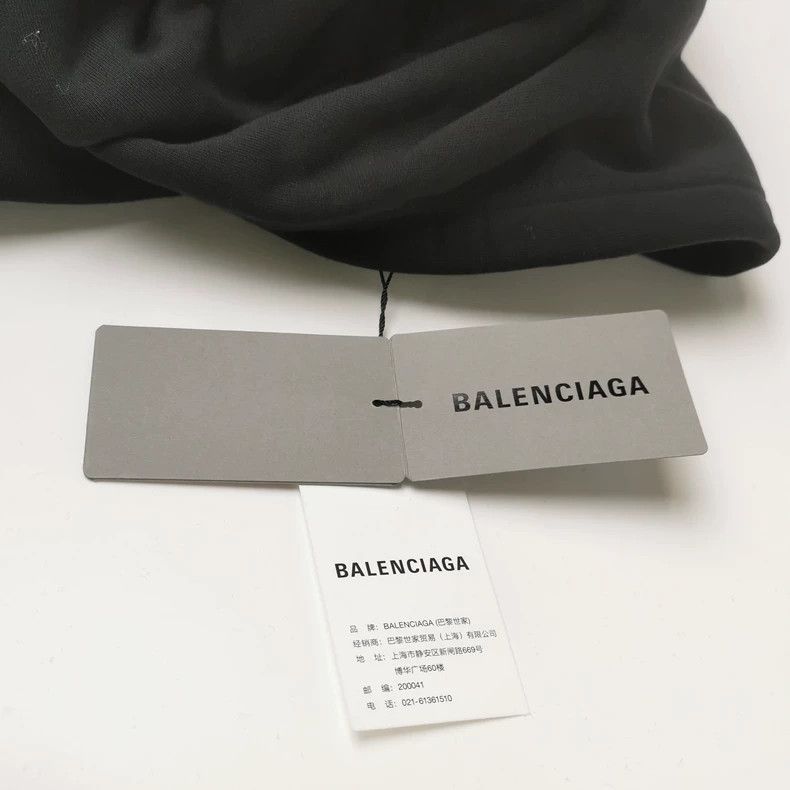 Balenciaga Balenciaga Cotton Plain Hooded Long Sleeve Sweatshirt L Si Size US L / EU 52-54 / 3 - 3 Thumbnail