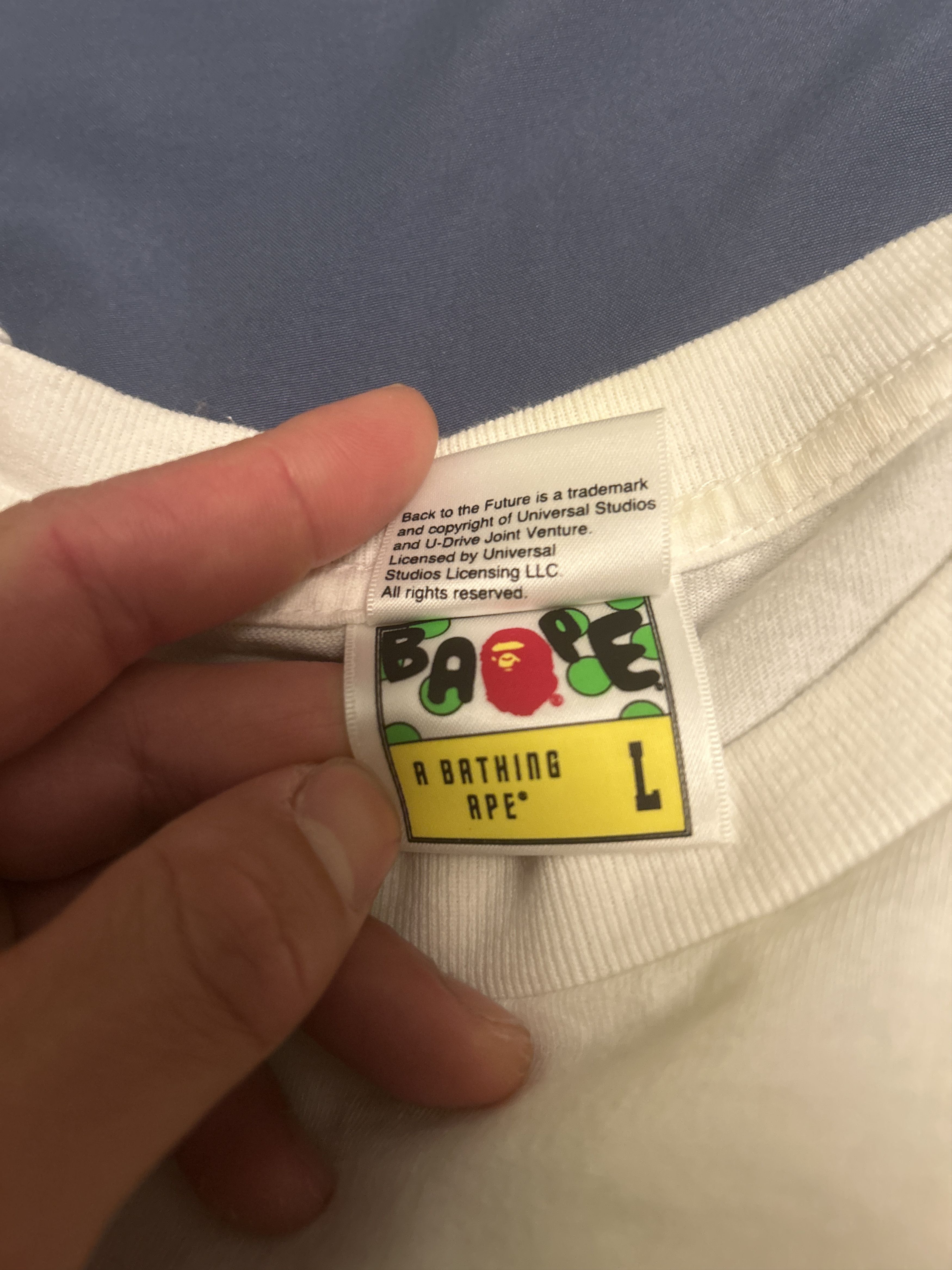 Bape Bape baby Milo back to the future tee L Size US L / EU 52-54 / 3 - 5 Thumbnail