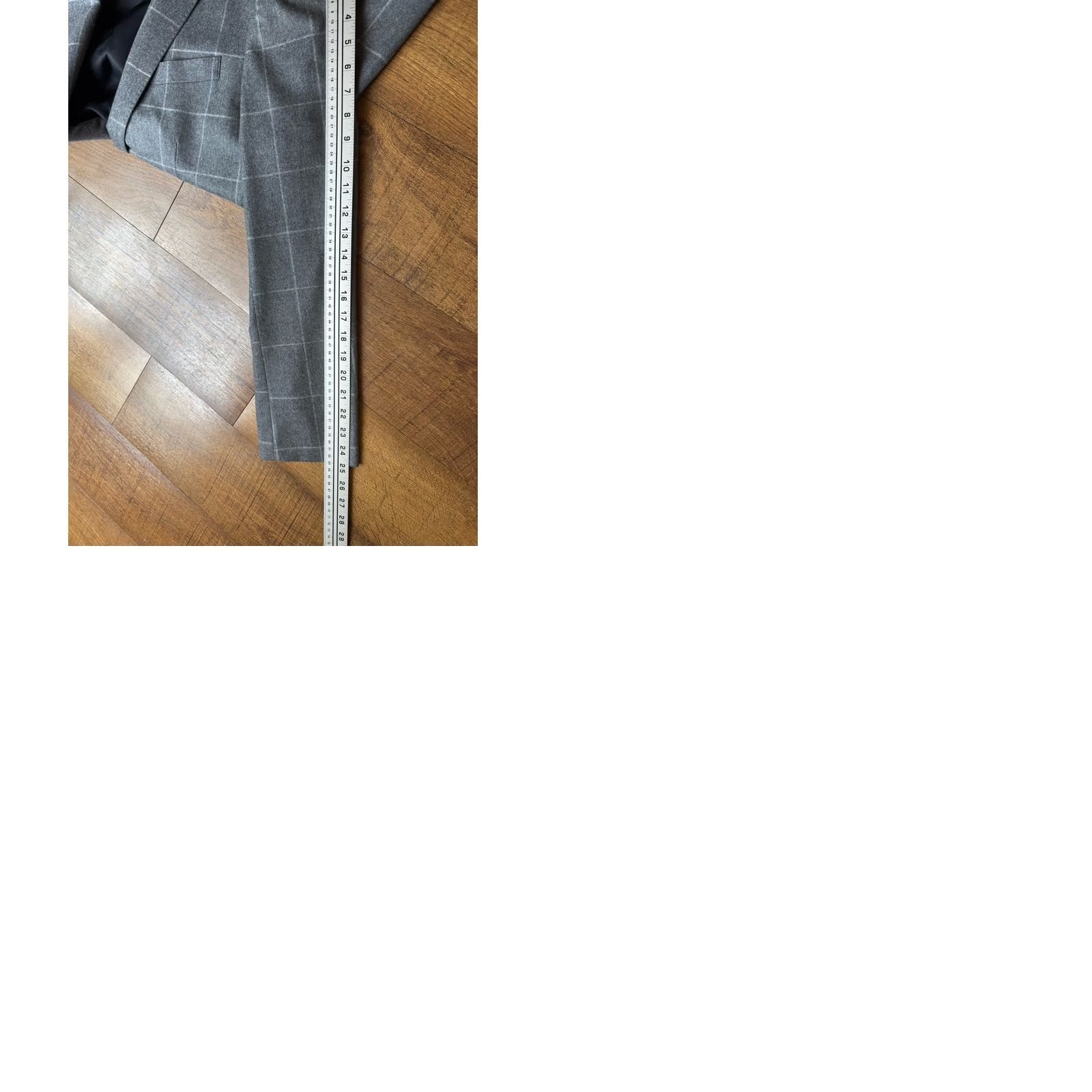 J.Crew J. Crew Ludlow Barberis Canonico Italy Dual Vent 2 Piece Suit 40R Gray Wool Windowpane Slim 40 Mens Size 34R - 11 Thumbnail