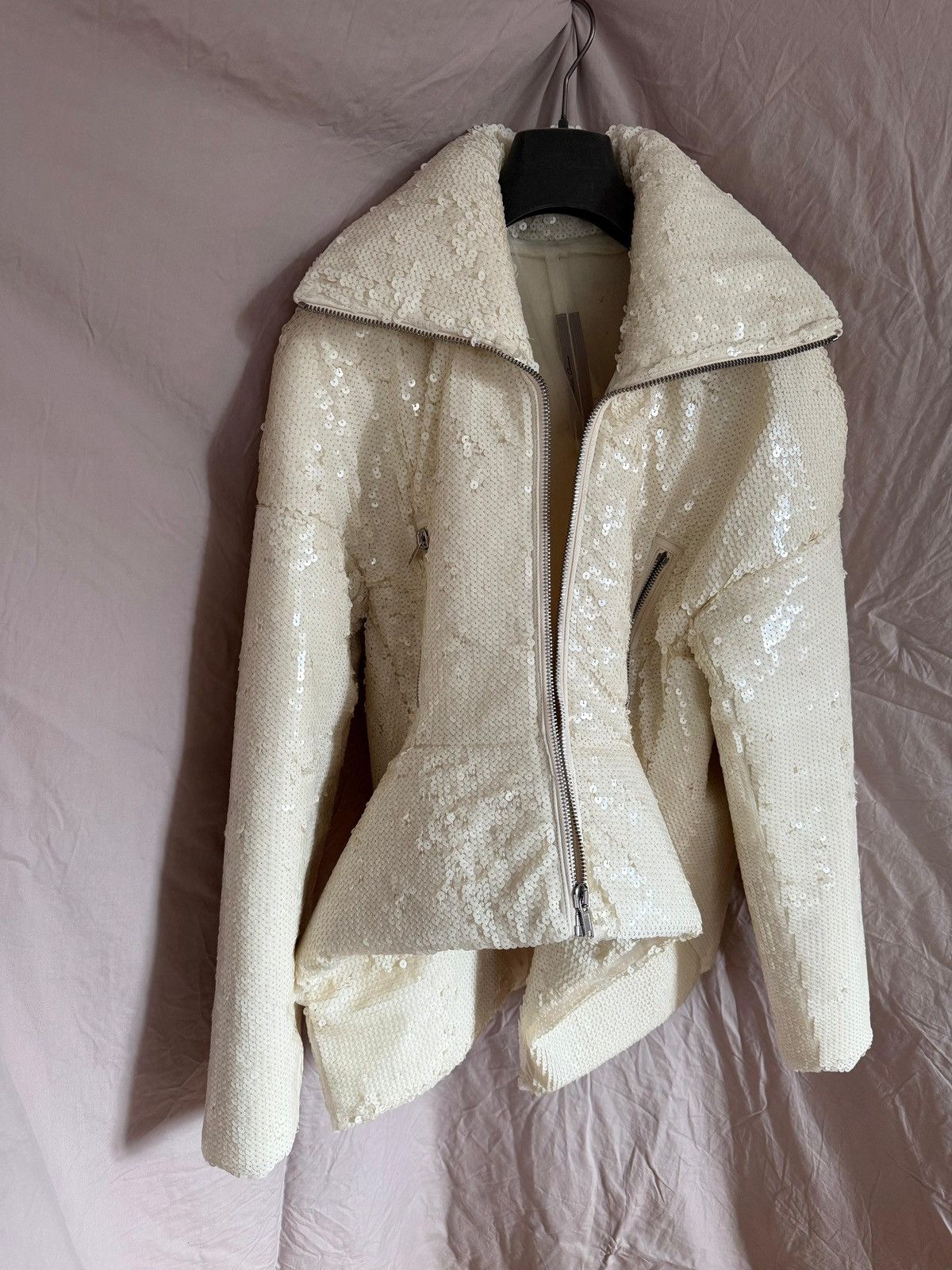 Rick Owens RICK OWENS Draculimo Embroidered Jacket Milk Size M / US 6-8 / IT 42-44 - 4 Thumbnail