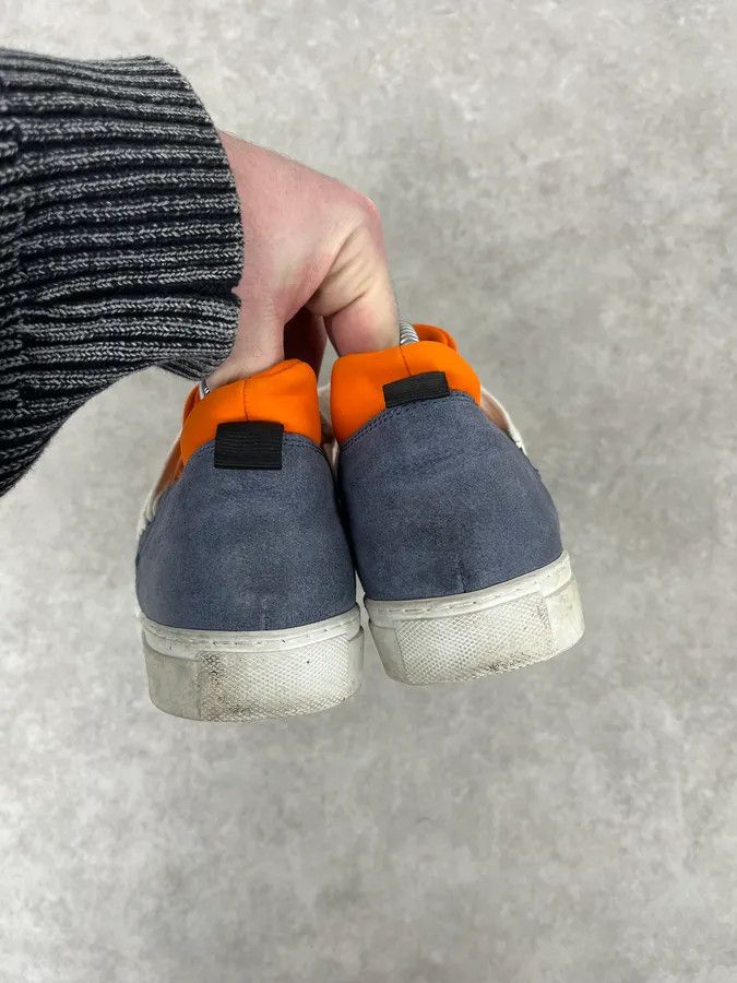 Kris Van Assche Kris Van Assche Megalaced Navy Blue Leather Sneakers Size US 8 / EU 41 - 6 Thumbnail