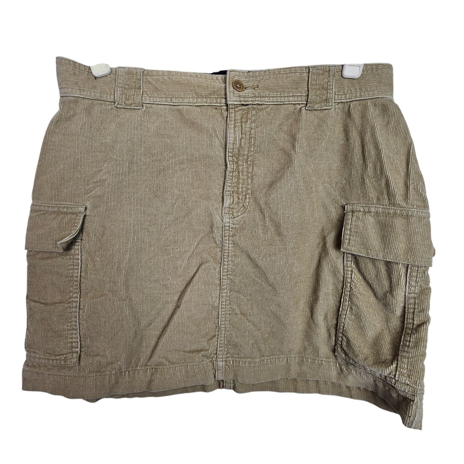 RRL Ralph Lauren Y2K Ralph Ralph Lauren Womens Corduroy Cargo Mini Skirt Size 30" / US 8 / IT 44 - 1 Thumbnail