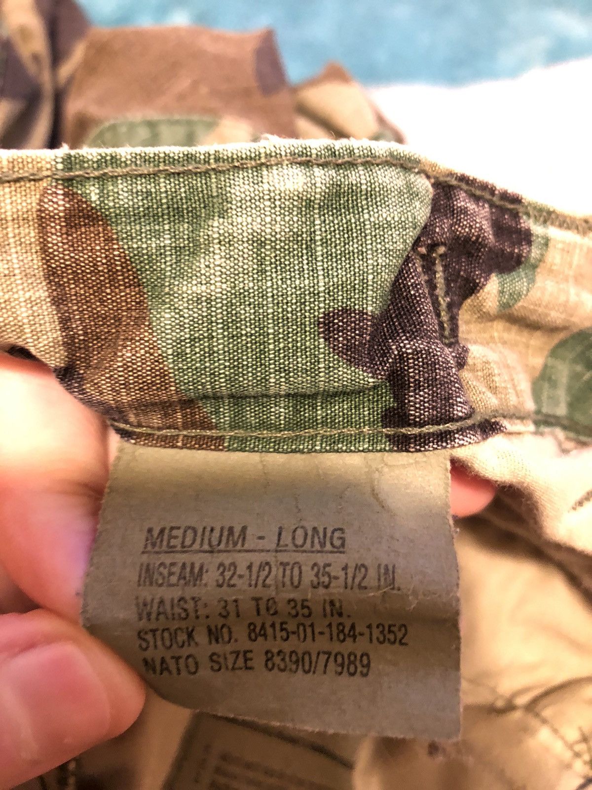 Vintage Vintage 90’s US Army Combat Double Knee Camo Pants Size US 32 / EU 48 - 9 Thumbnail