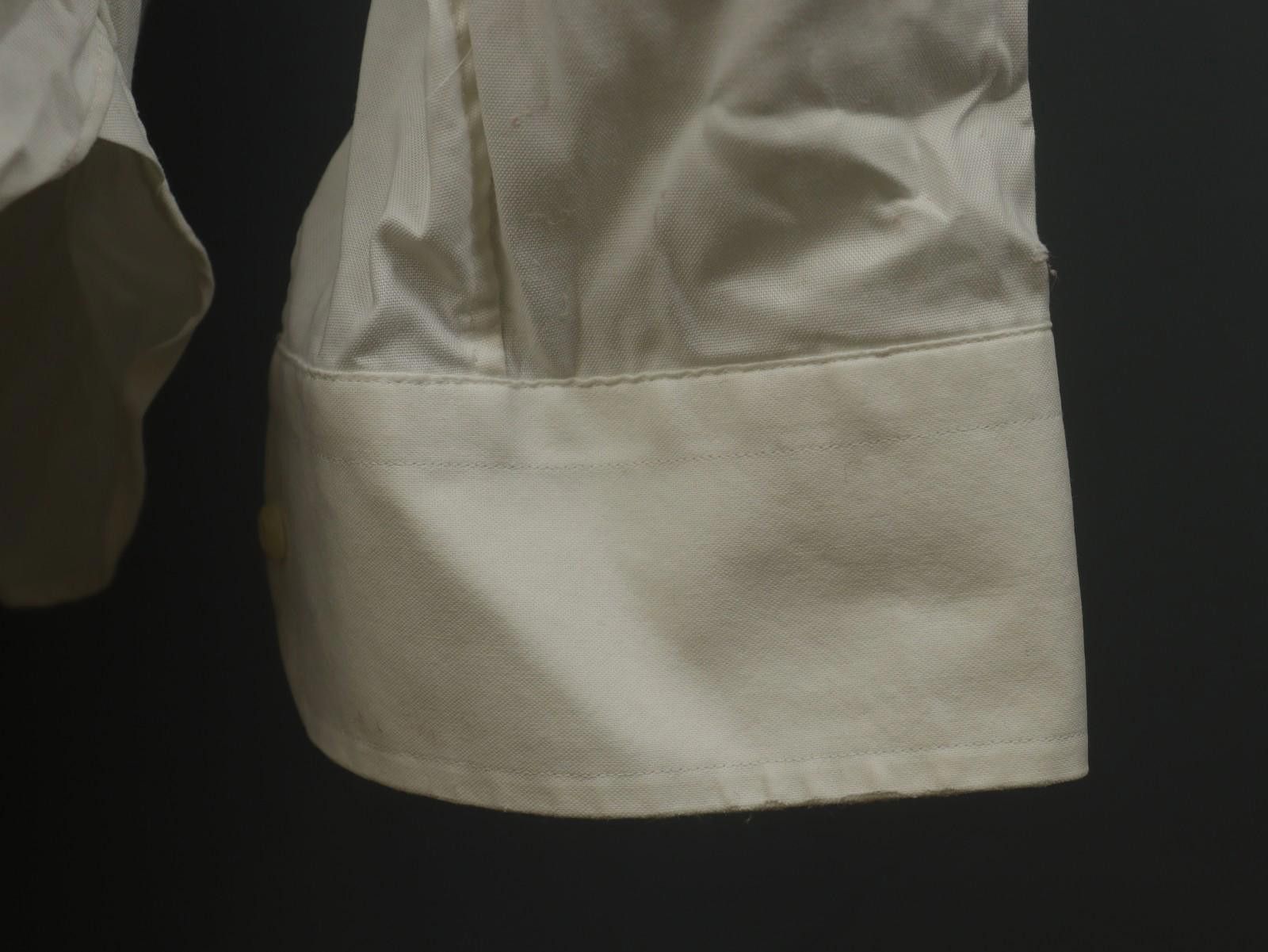 Designer Boggi Milano White Cotton Collared Formal Shirt Size 42 Size US M / EU 48-50 / 2 - 7 Thumbnail