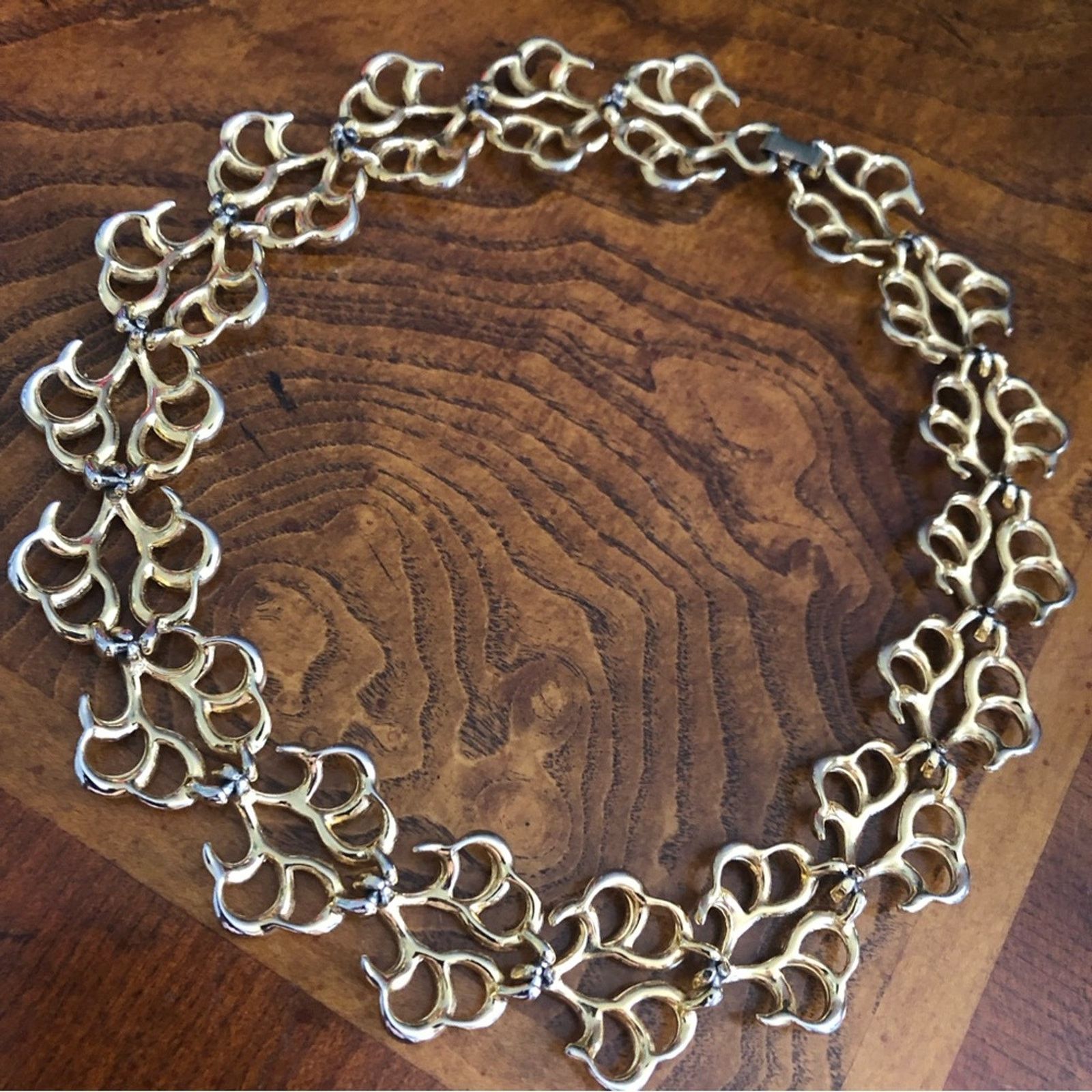 Vintage Vintage filigree link discs choker necklace Size ONE SIZE - 11 Thumbnail