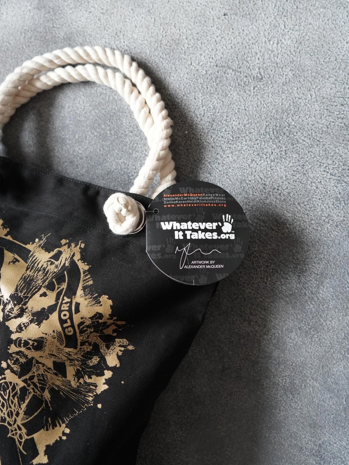 Alexander McQueen 2000's Alexander McQueen “Hope Will Bring Glory" Totes Bag Size ONE SIZE - 4 Thumbnail