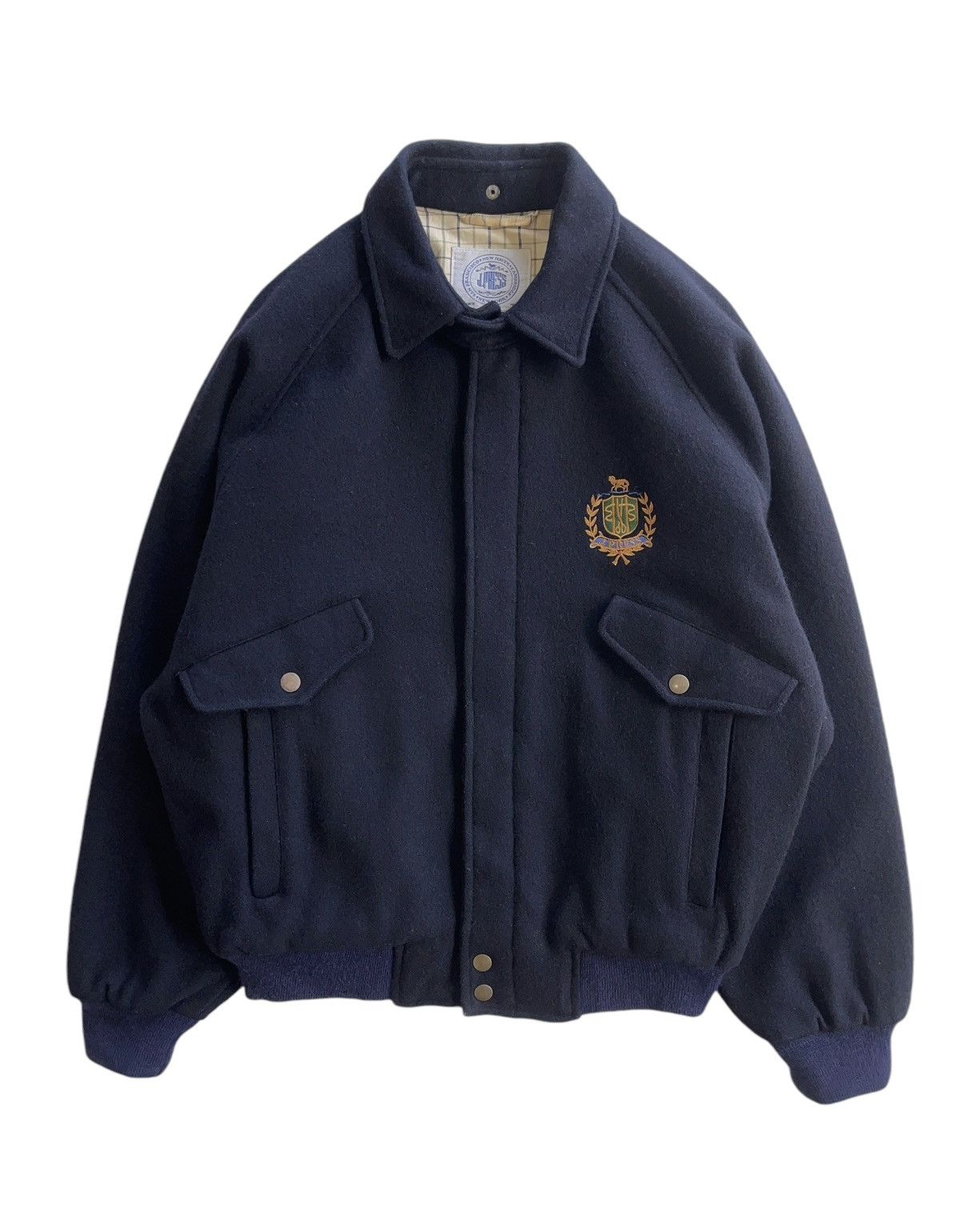 ジャケット・アウター J.PRESS 80s wool Harrington Jacket J. Press × Japanese Brand × Vintage J.Press wool Harrington Plaid