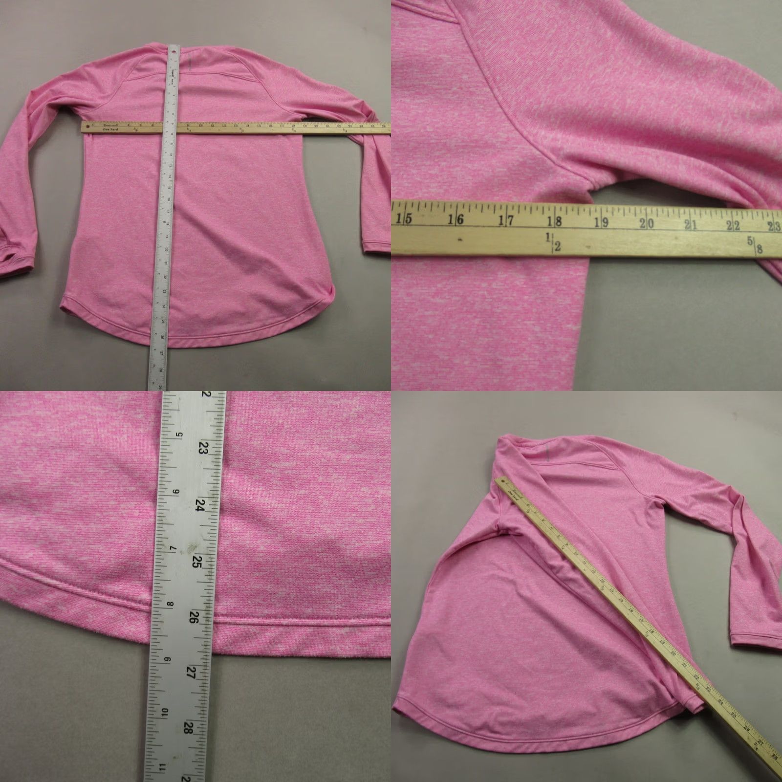 Vintage Zero Restriction Shirt Womens Medium Long Sleeve Outdoor Lightweight Crew Neck Pink Size M / US 6-8 / IT 42-44 - 8 Thumbnail