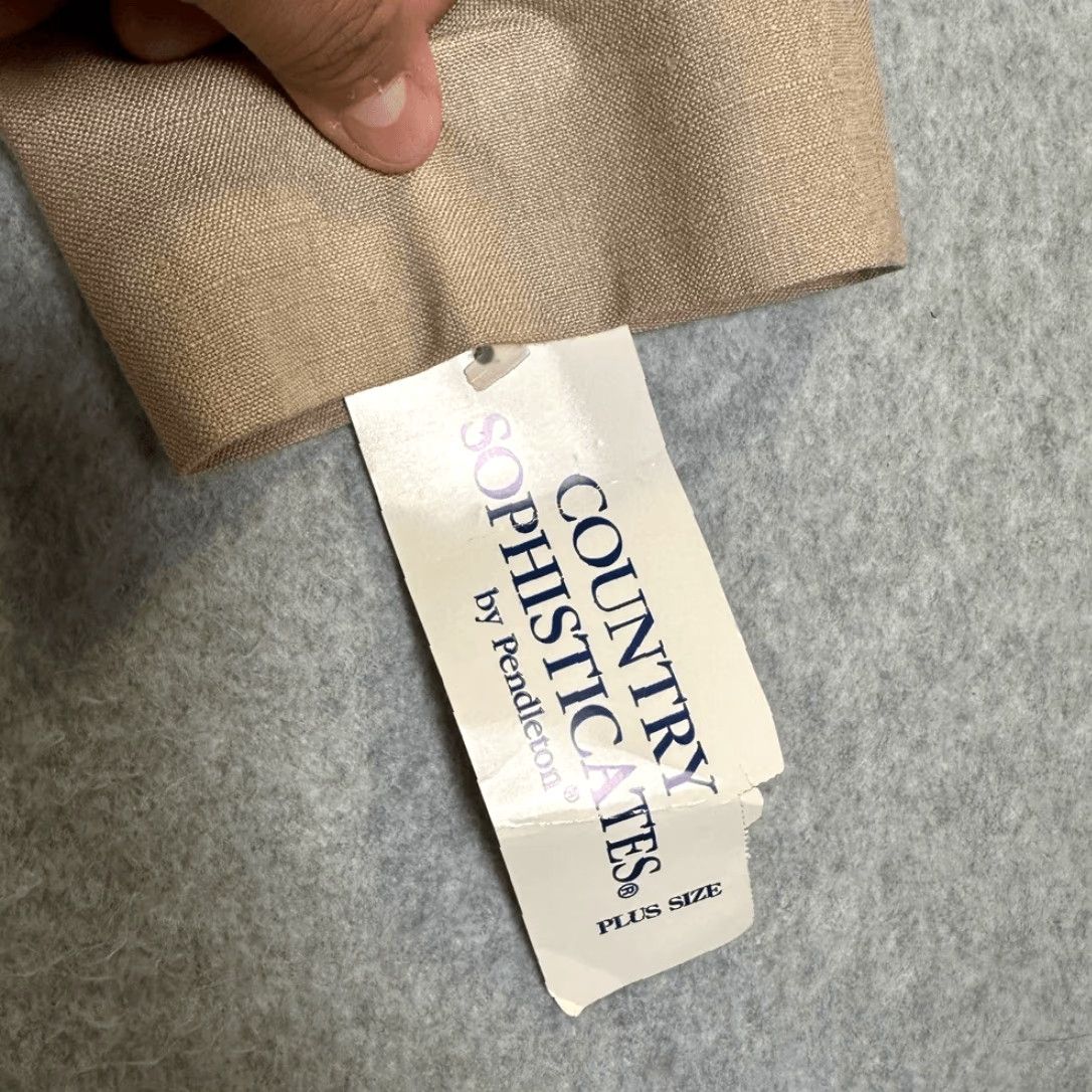 Pendleton Country Sophisticats Pendleton Silk Blend Blazer & Skirt Set Tan NWT 18W Women’s Plus Silk Blend Skirt Suit Tan Womens Size 40" / US 18 - 7 Thumbnail