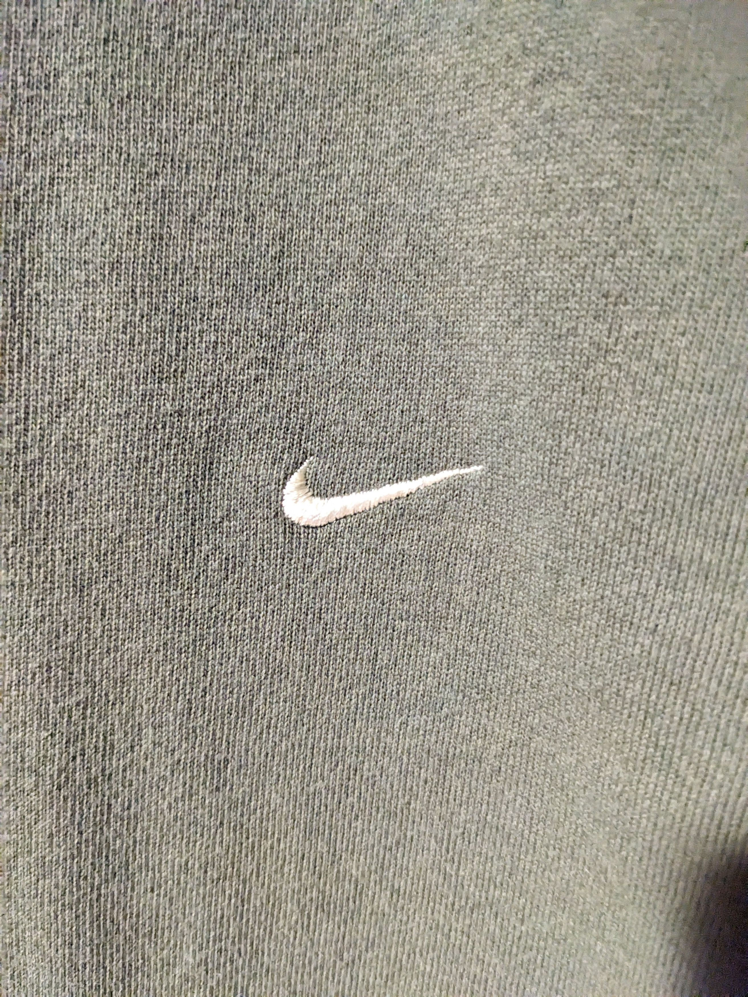 Nike × Vintage Vintage 90s Nike Essential Mini Swoosh Large Sweatshirt Size US L / EU 52-54 / 3 - 2 Thumbnail