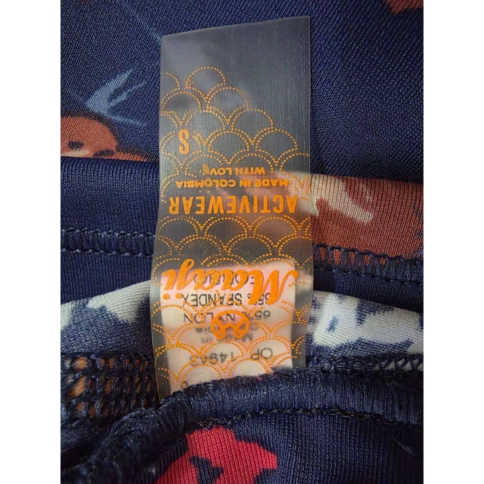 MAATEE & SONS Maaji Women's Y2K Full Leggings Floral Navy Size S A001549 Size 34" / US 12 / IT 48 - 4 Thumbnail