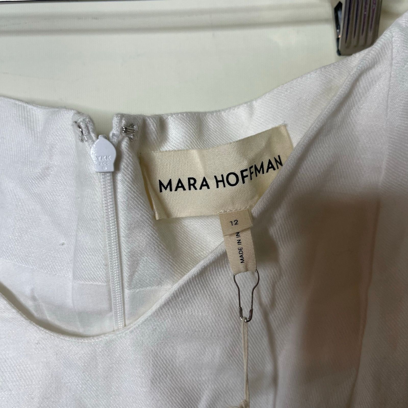 Mara Hoffman Mara Hoffman White Linen NAMARI Pencil DRESS Puff sleeve 12 Size XL / US 12-14 / IT 48-50 - 3 Thumbnail