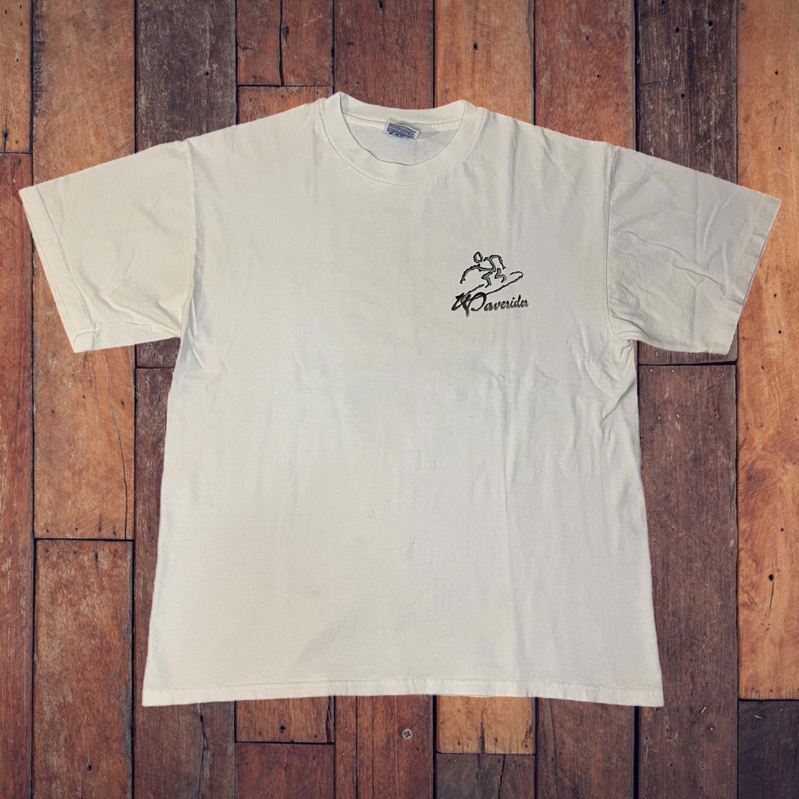 Hanes 90s/00s Hanes Heavyweight Waverider Hawaii Surfer Tee Size US L / EU 52-54 / 3 - 2 Thumbnail