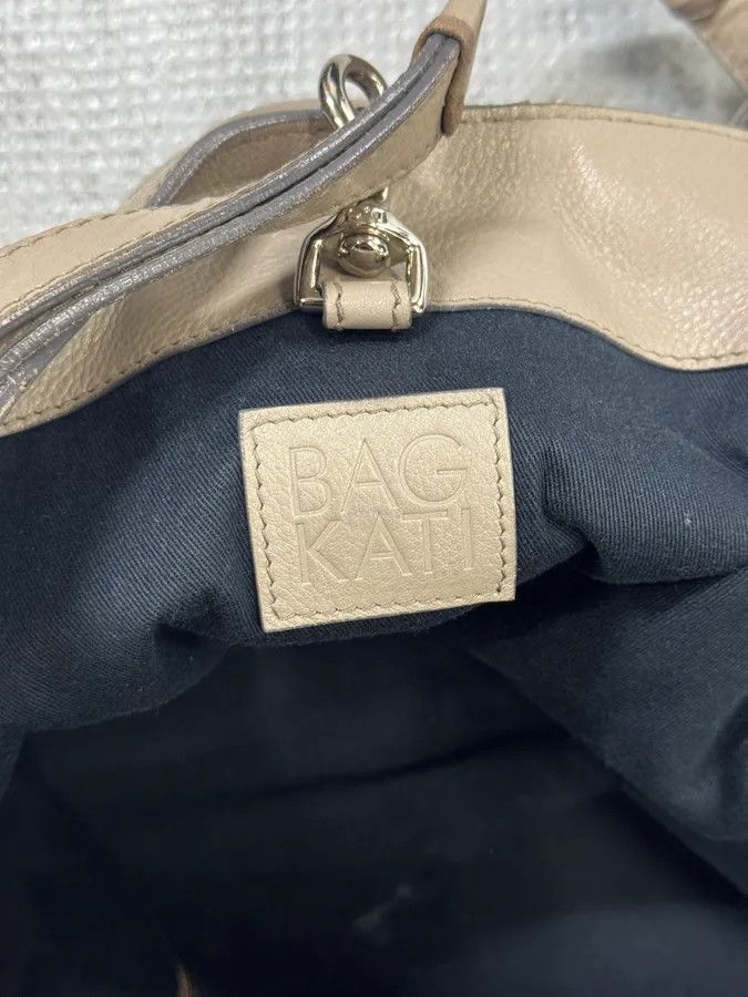 Dolce & Gabbana 2000s Dolce & Gabbana Kati Zip Beige Leather Tote Bag Size ONE SIZE - 7 Thumbnail